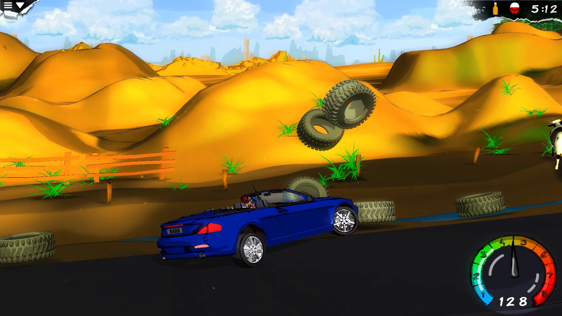 Изображение игры: My Mad Road - adventure racing & shooting