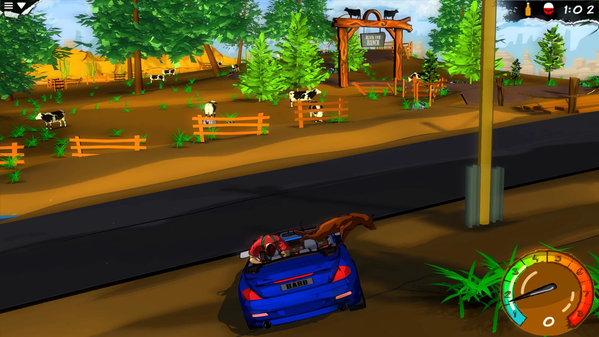 Изображение игры: My Mad Road - adventure racing & shooting