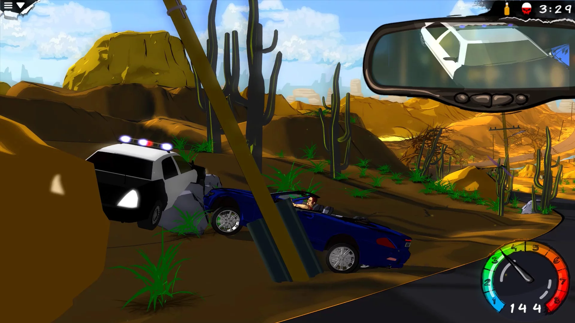 Изображение игры: My Mad Road - adventure racing & shooting