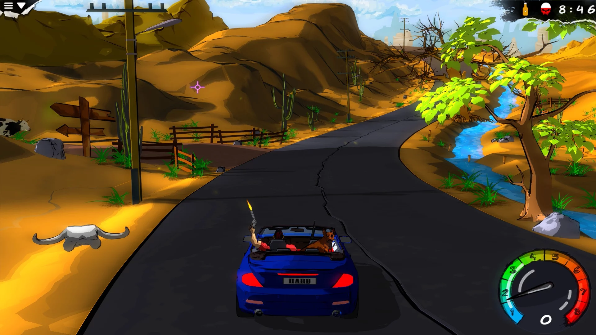 Изображение игры: My Mad Road - adventure racing & shooting