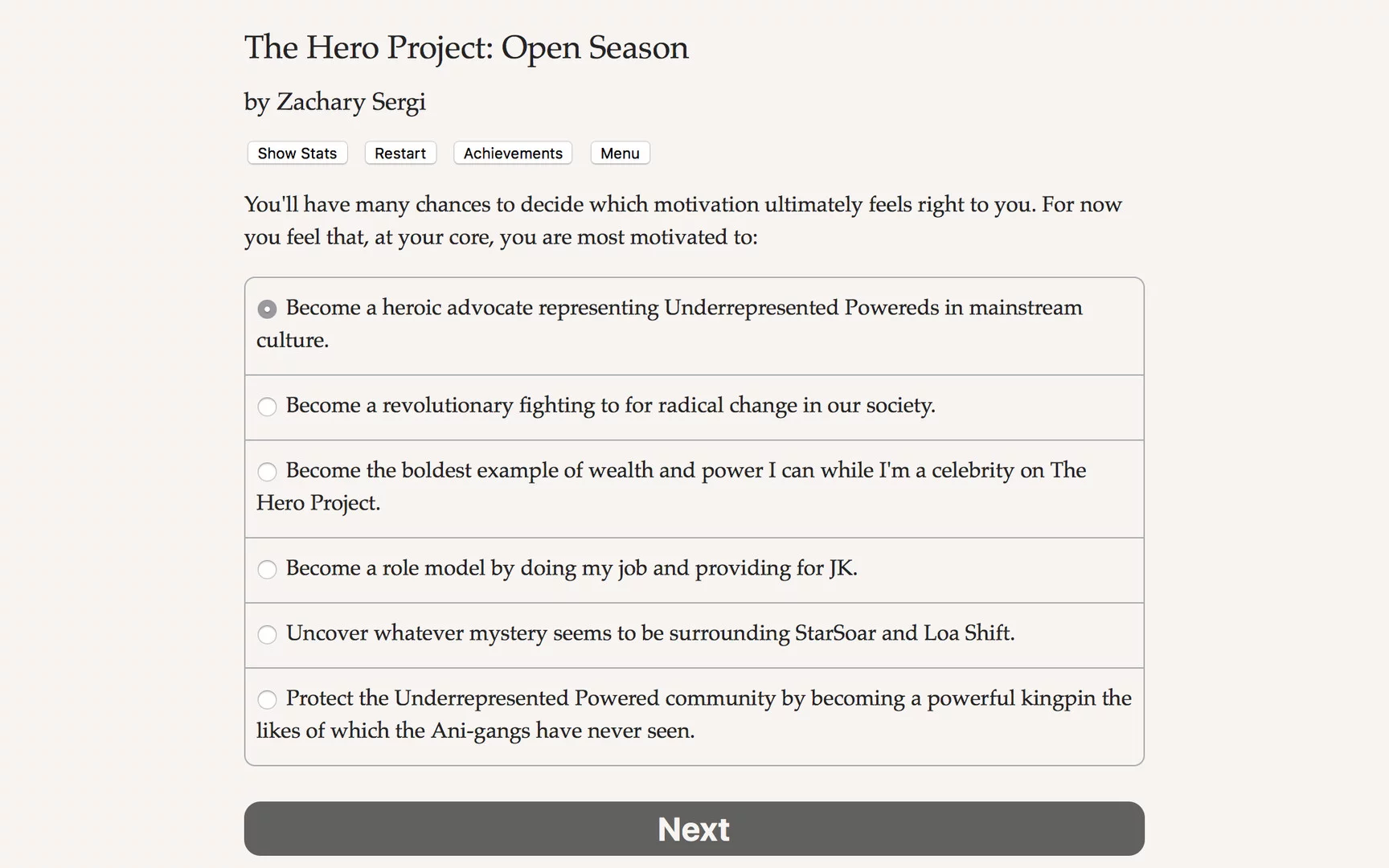 Изображение игры: The Hero Project: Open Season