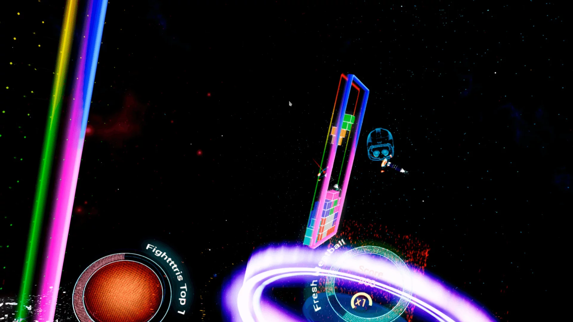Изображение игры: Fightttris VR