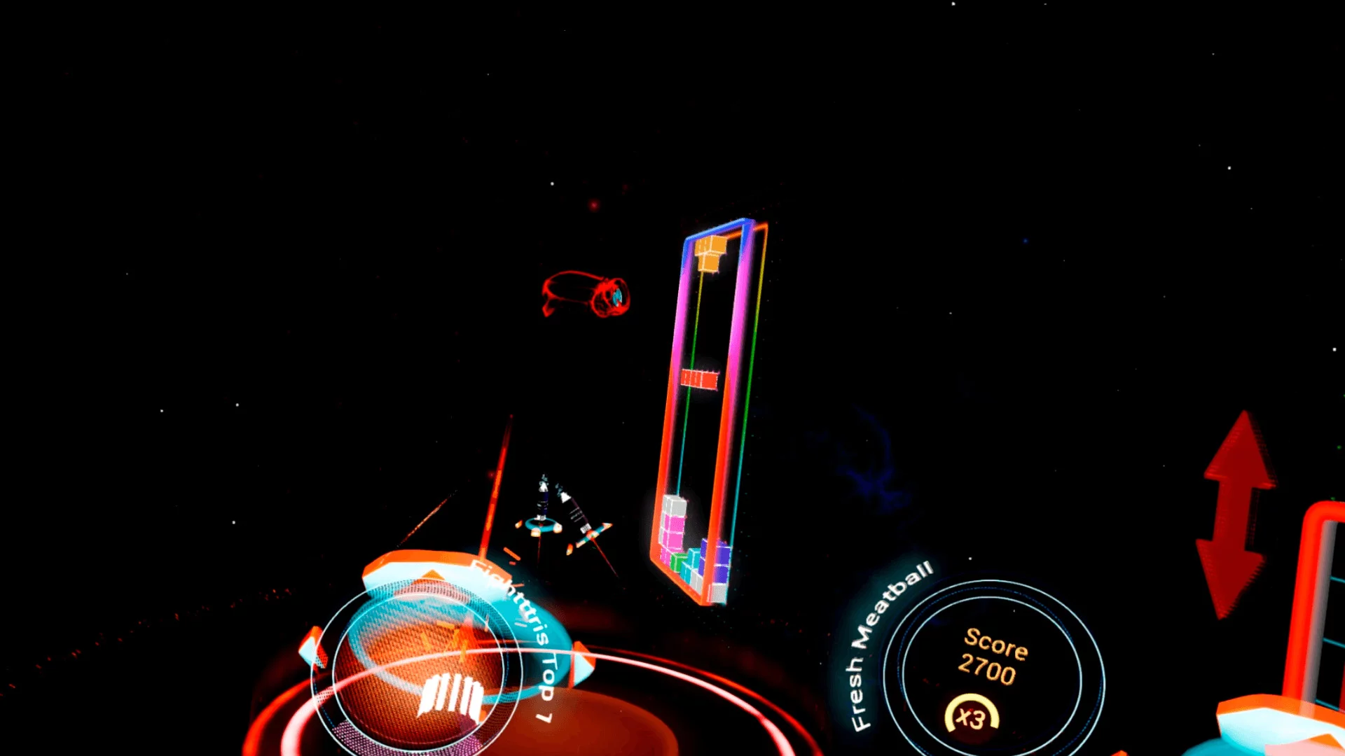 Изображение игры: Fightttris VR