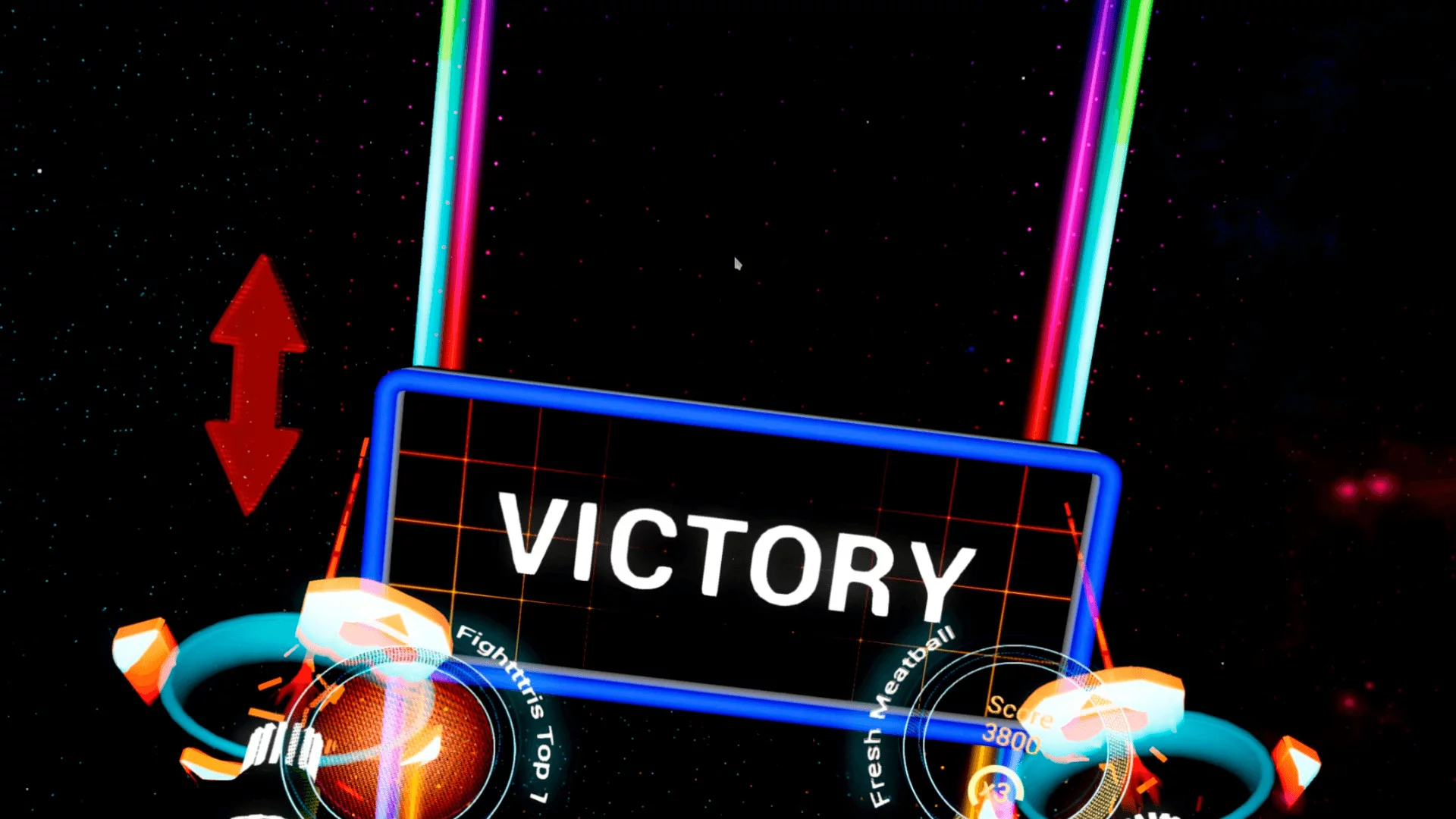 Изображение игры: Fightttris VR
