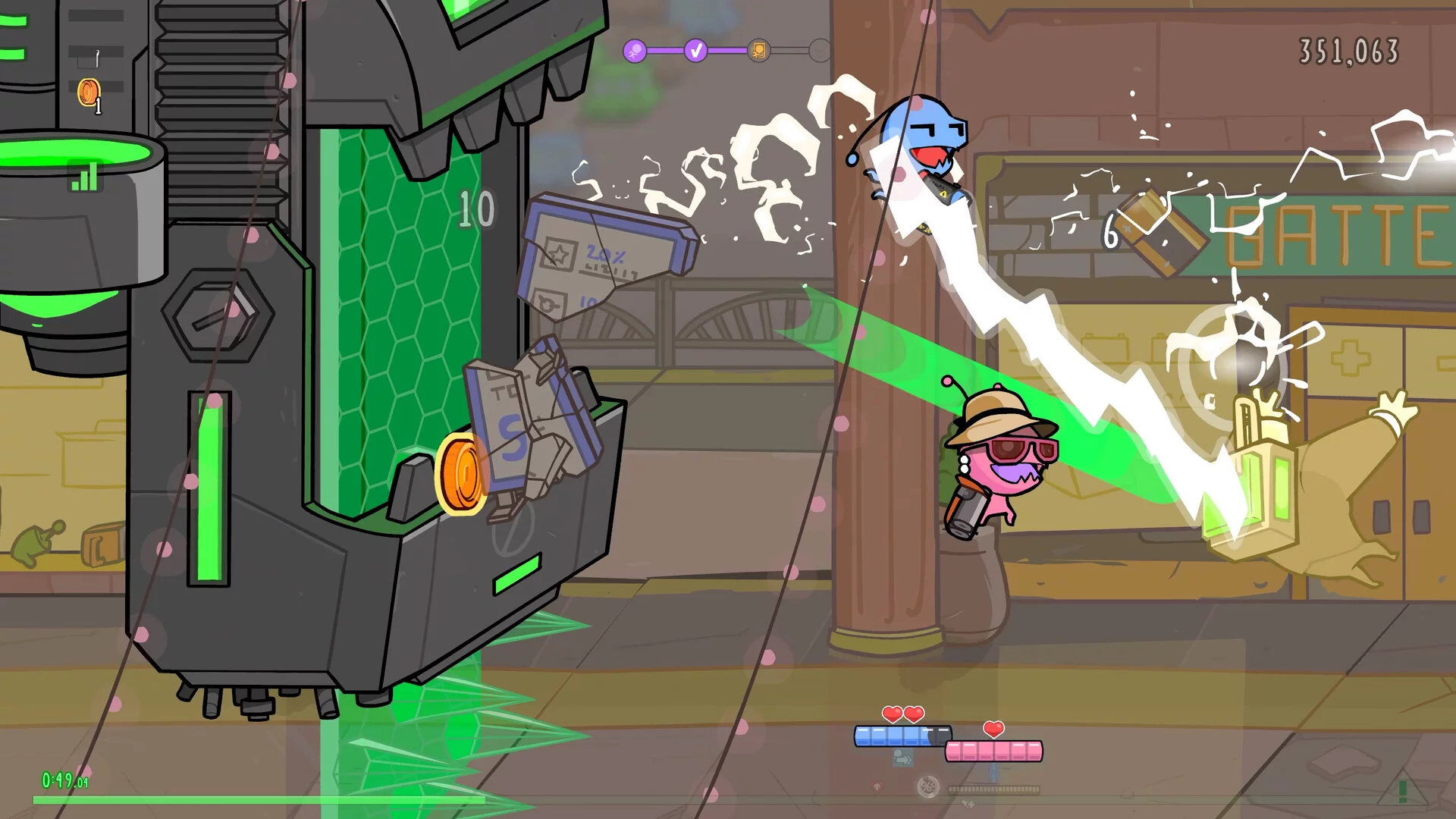 Изображение игры: Alien Hominid Invasion