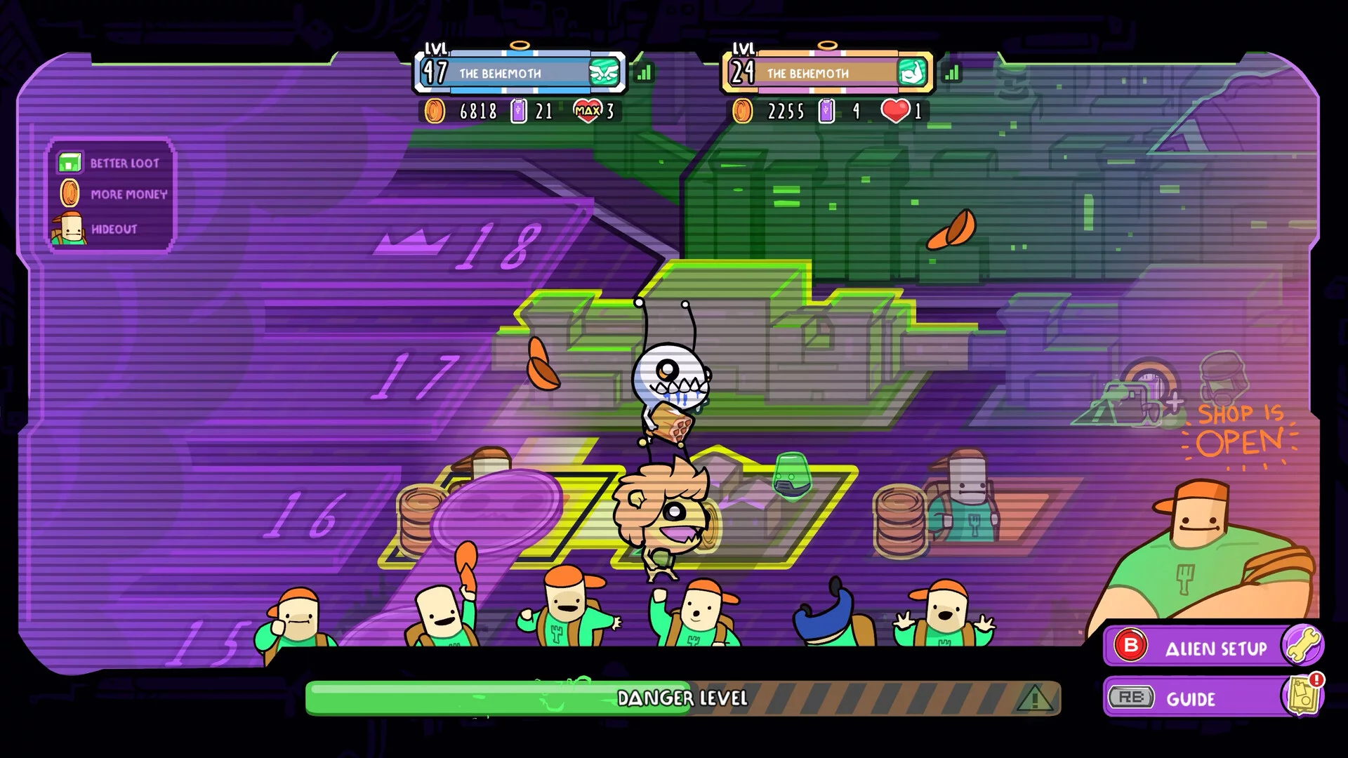 Изображение игры: Alien Hominid Invasion