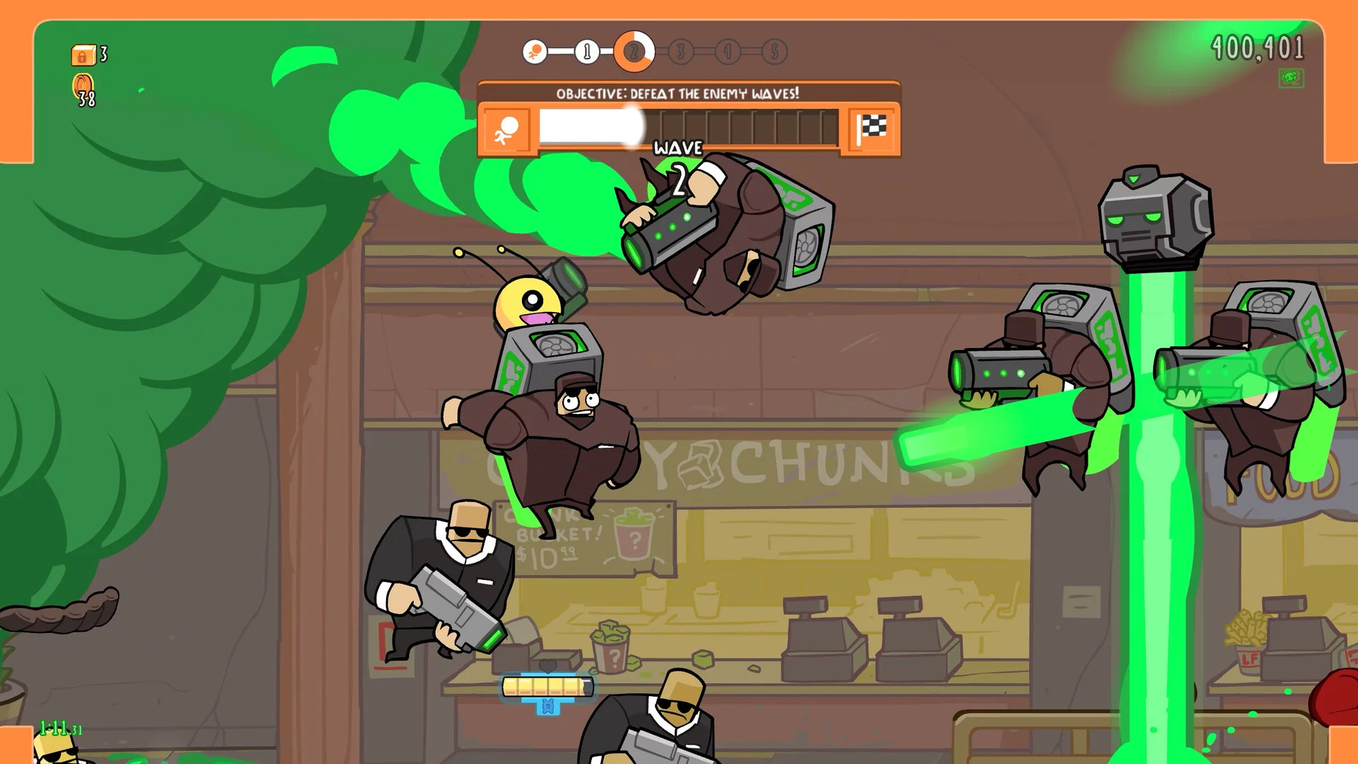 Изображение игры: Alien Hominid Invasion