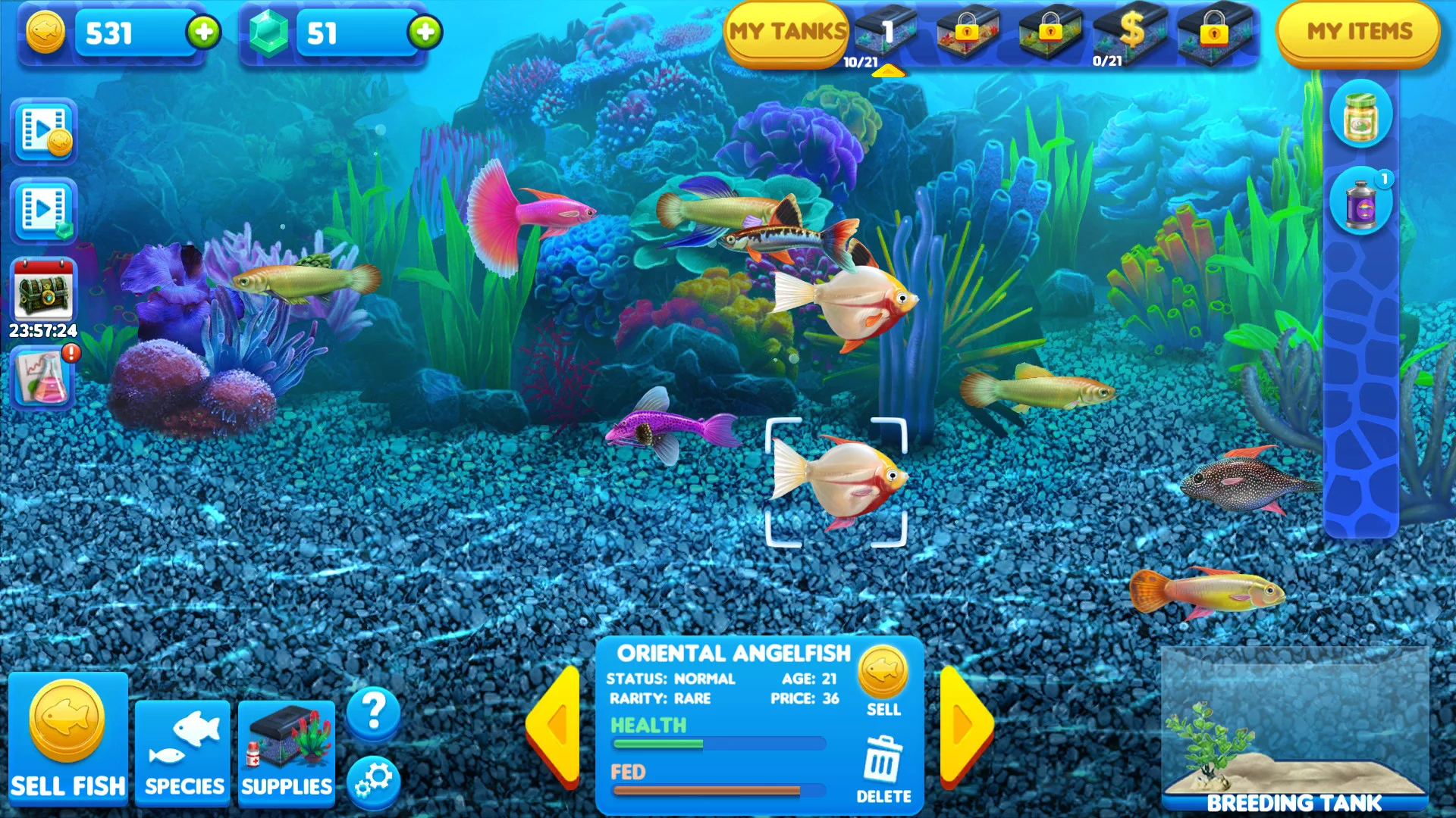 Изображение игры: Fish Tycoon 2: Virtual Aquarium