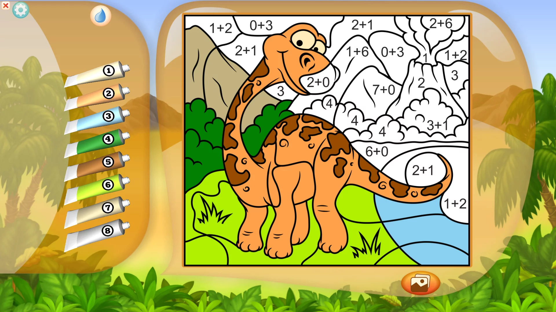 Изображение игры: Color by Numbers - Dinosaurs