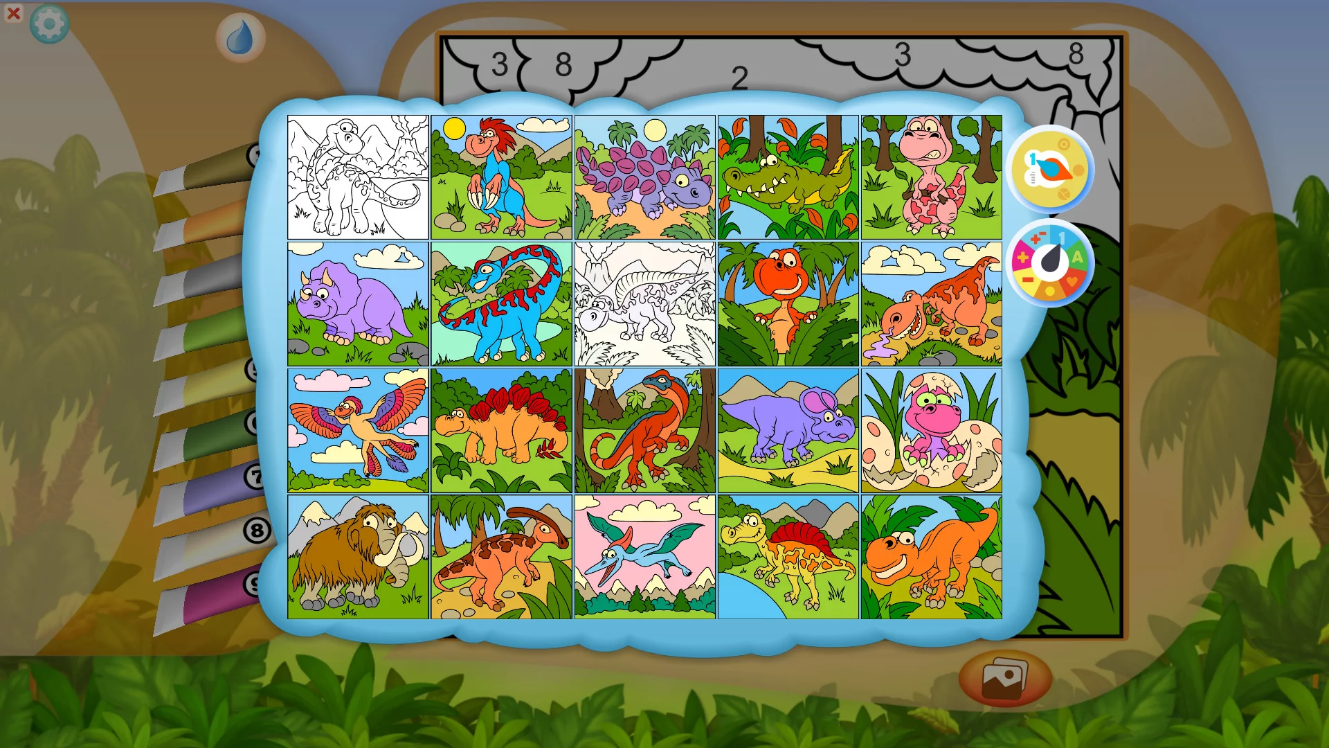 Изображение игры: Color by Numbers - Dinosaurs