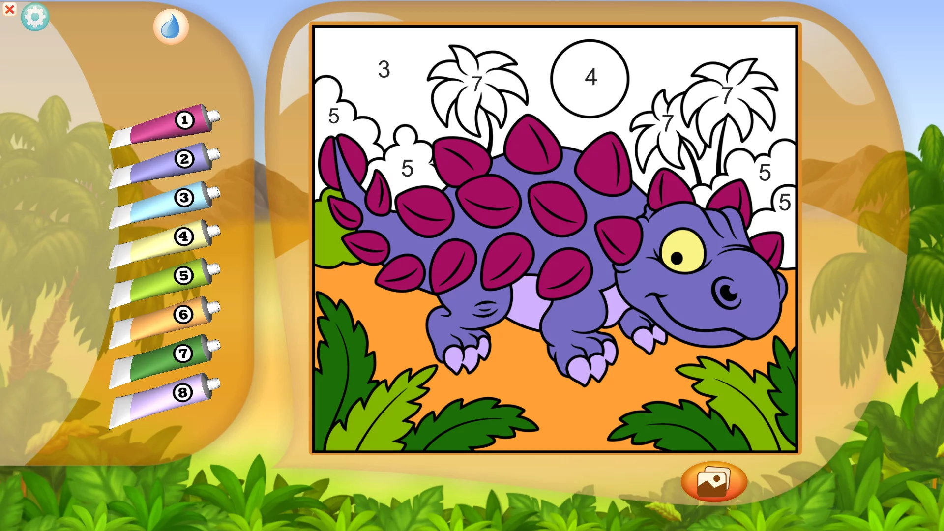 Изображение игры: Color by Numbers - Dinosaurs