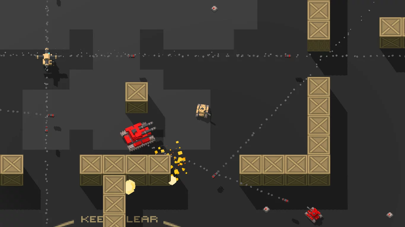 Изображение игры: Voxel Tanks