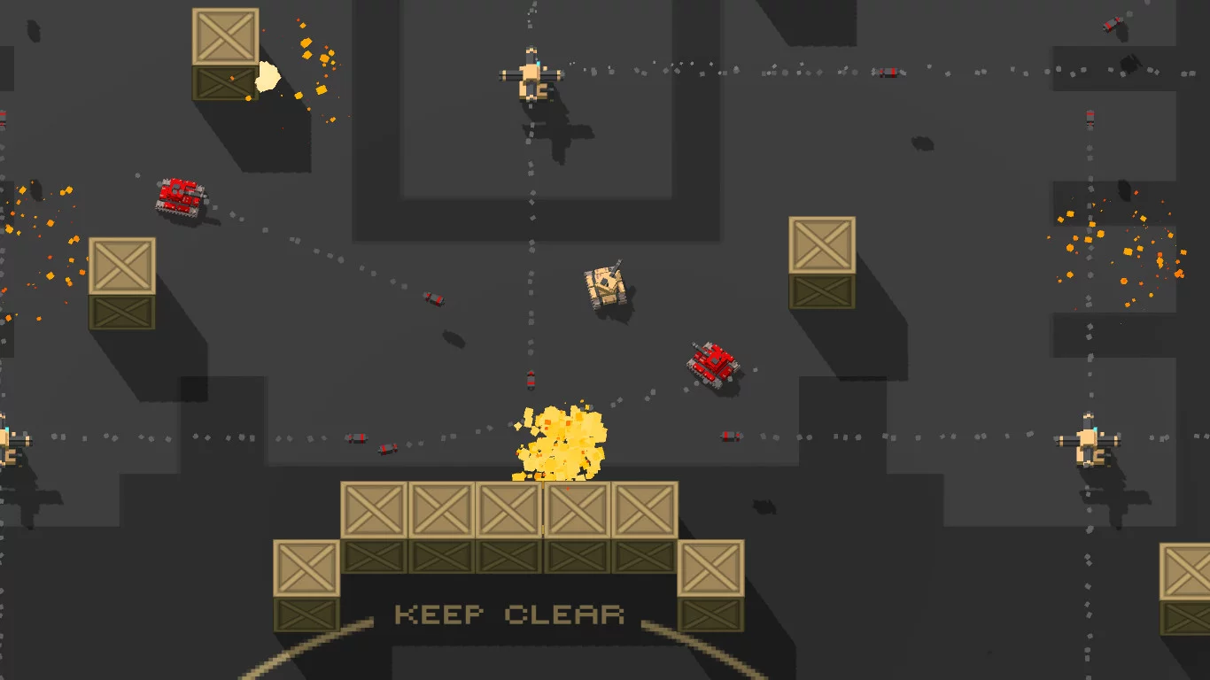 Изображение игры: Voxel Tanks