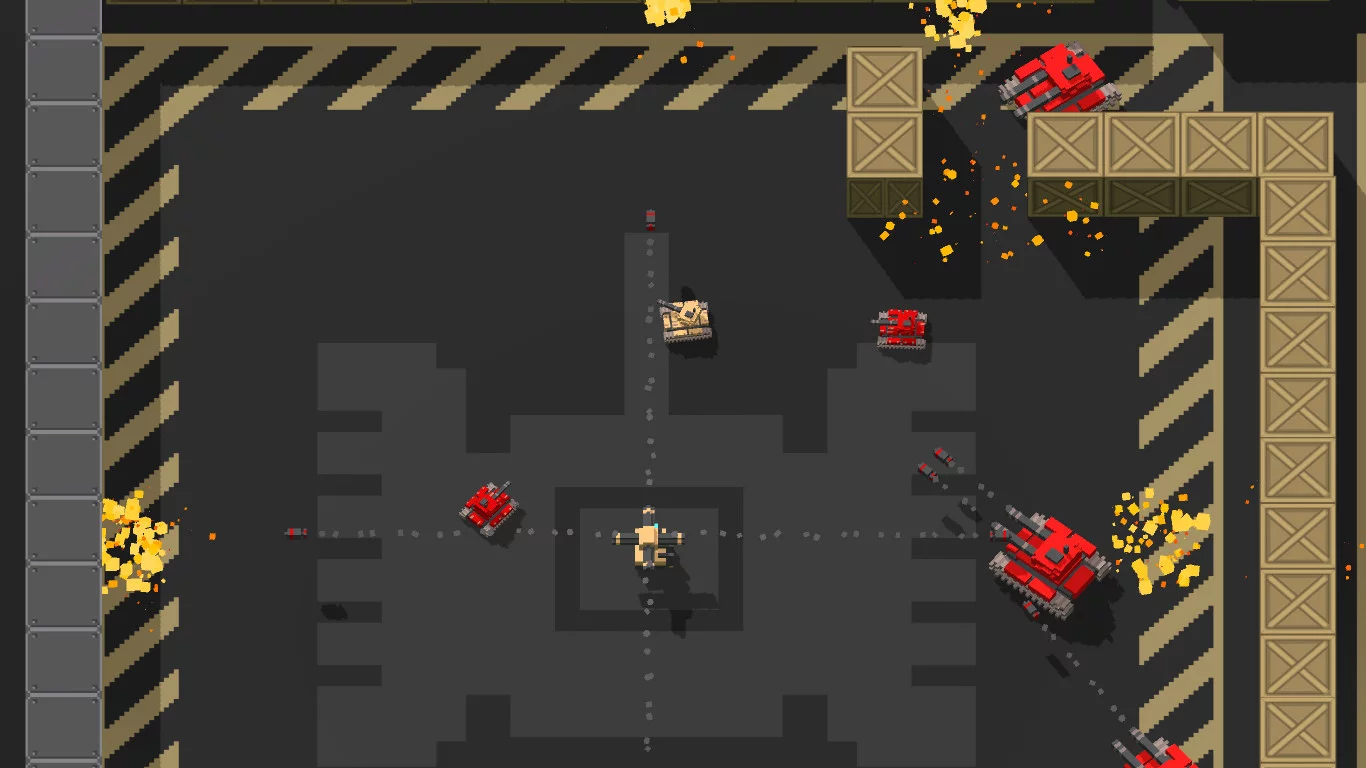 Изображение игры: Voxel Tanks