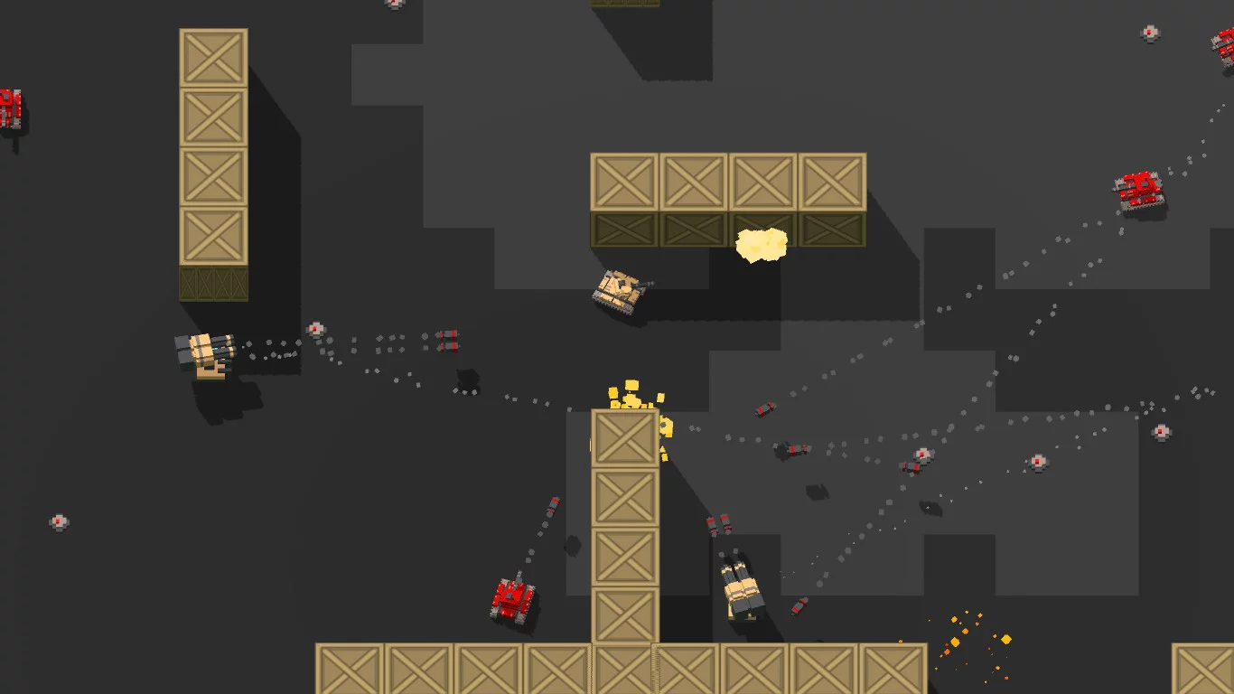Изображение игры: Voxel Tanks