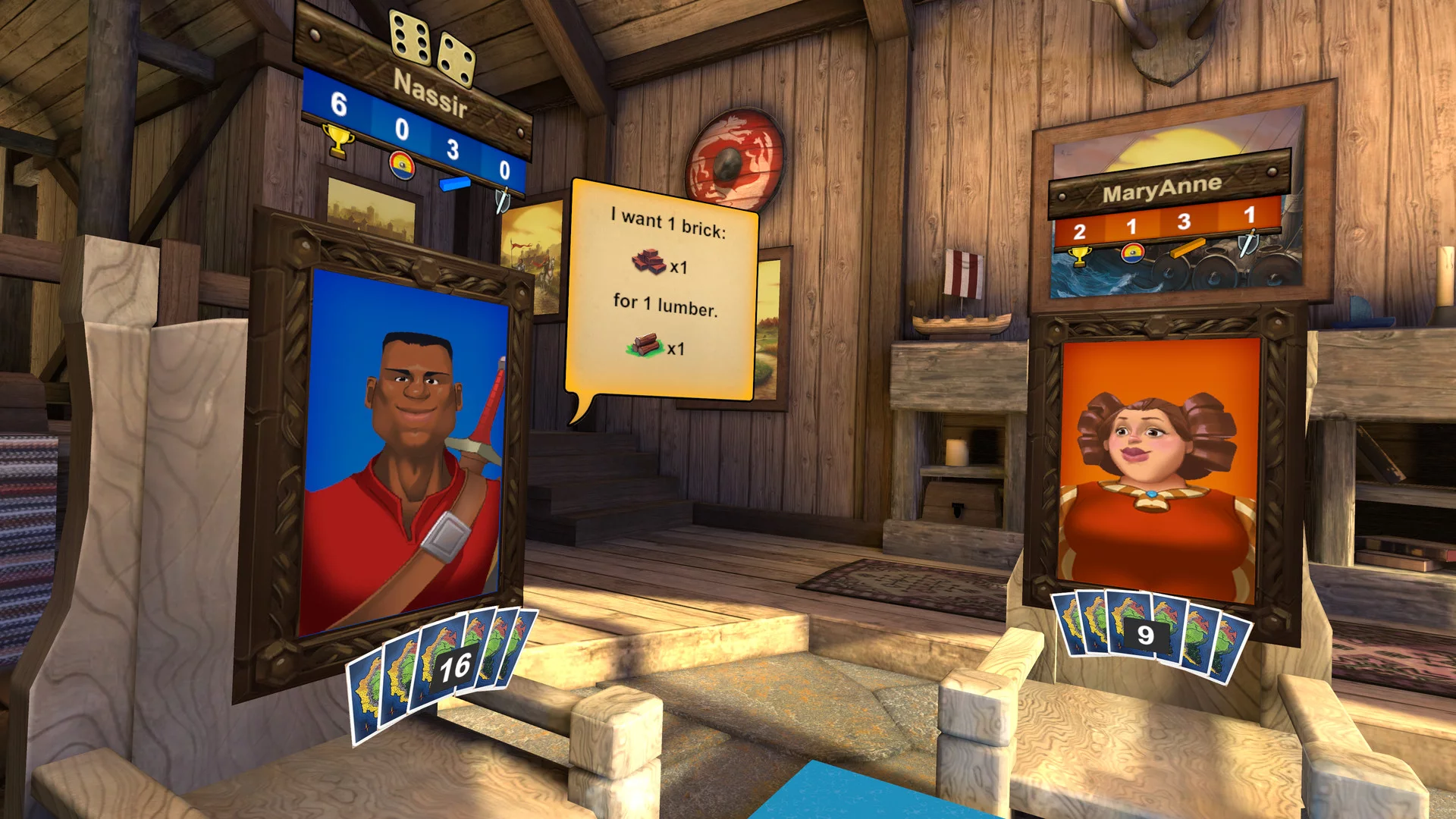 Изображение игры: Catan VR