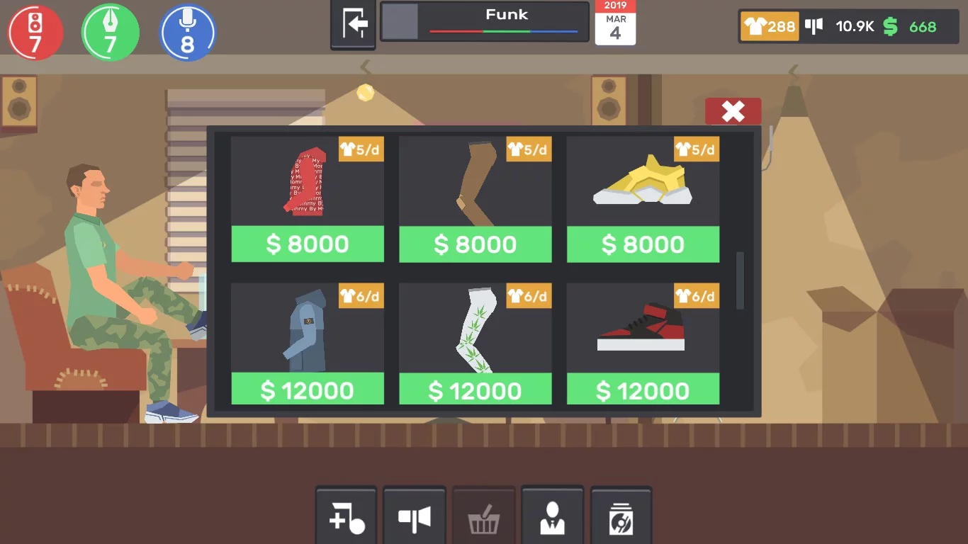 Изображение игры: RapStar Tycoon