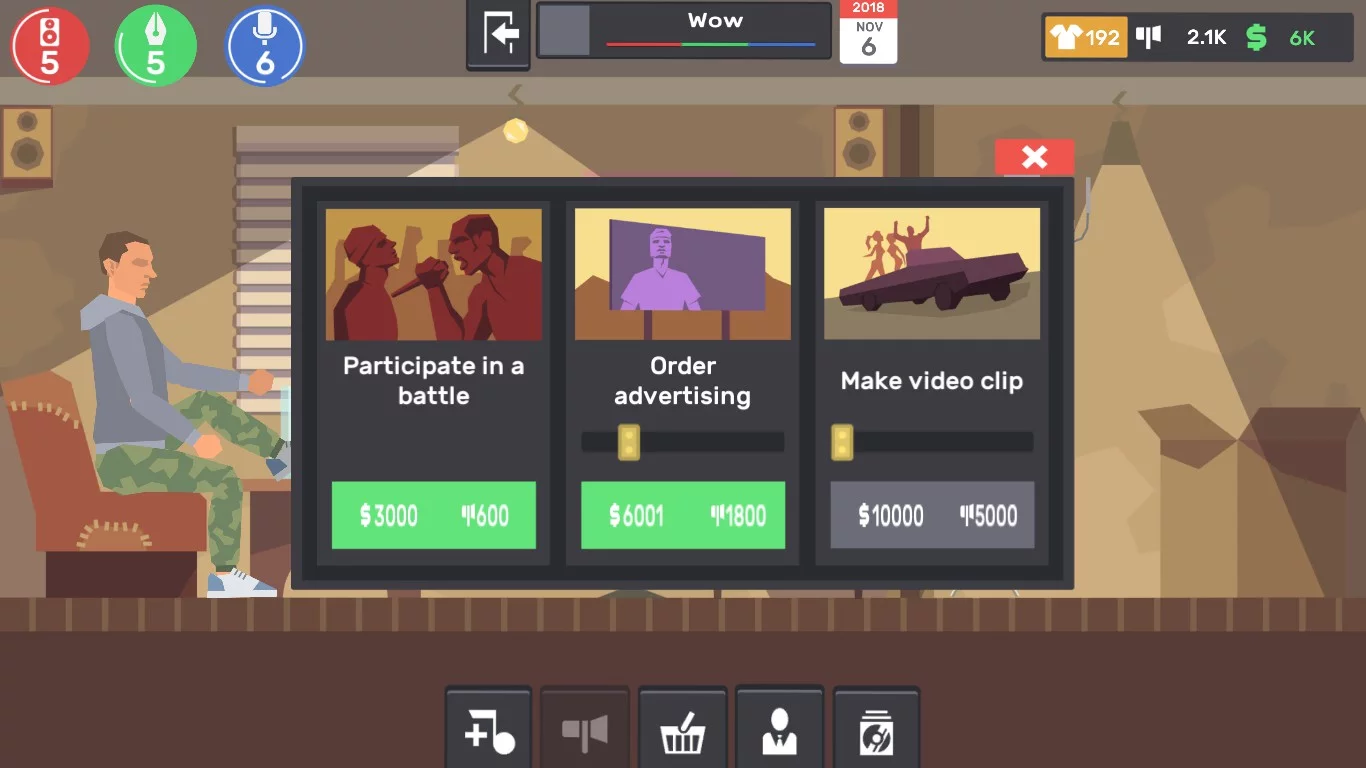 Изображение игры: RapStar Tycoon