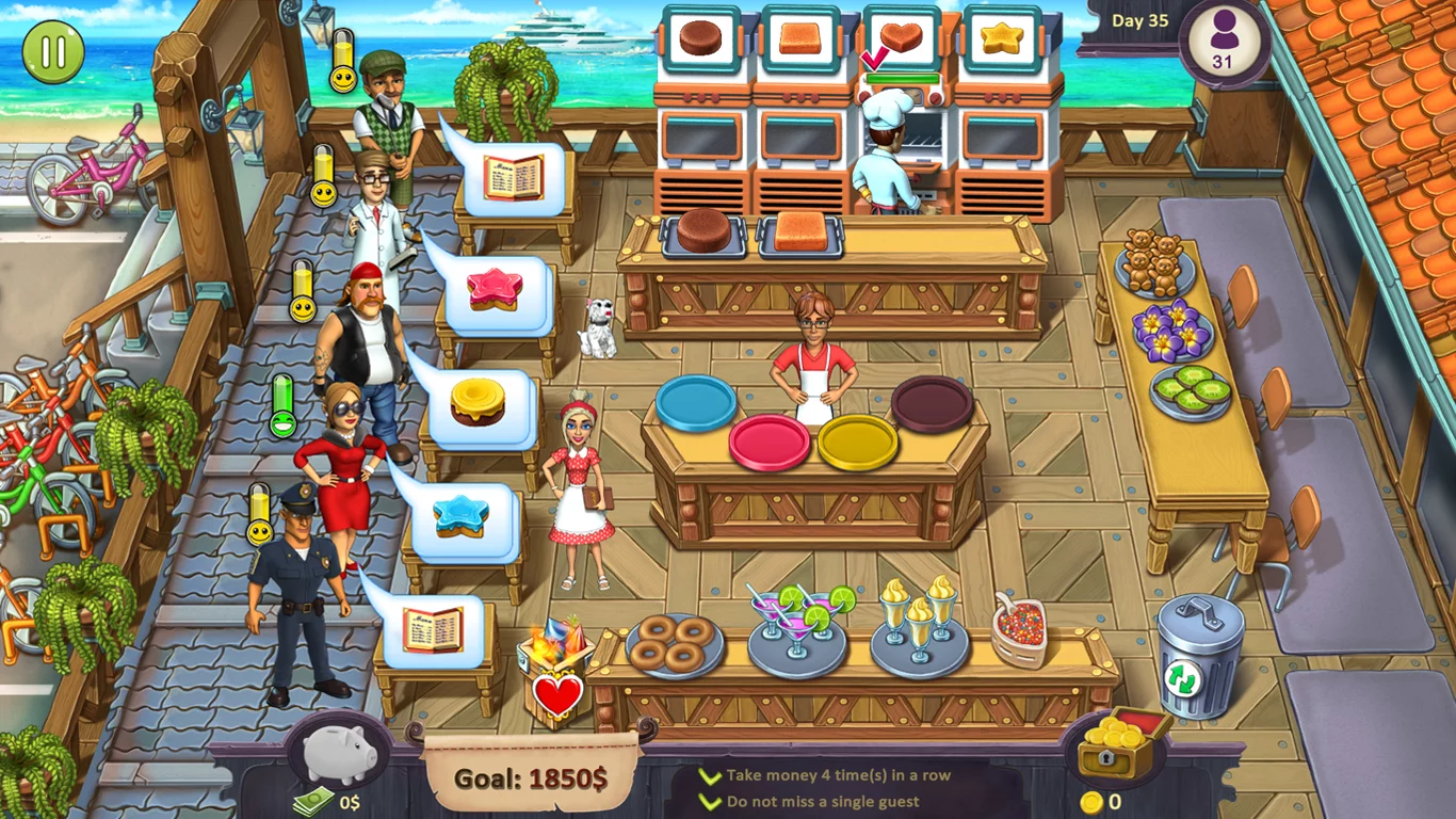 Изображение игры: Katy & Bob: Cake Cafe