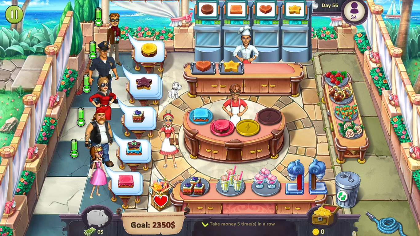 Изображение игры: Katy & Bob: Cake Cafe