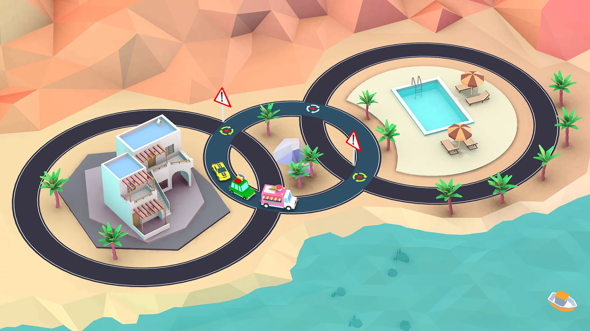 Изображение игры: Car Puzzle: Round Ways