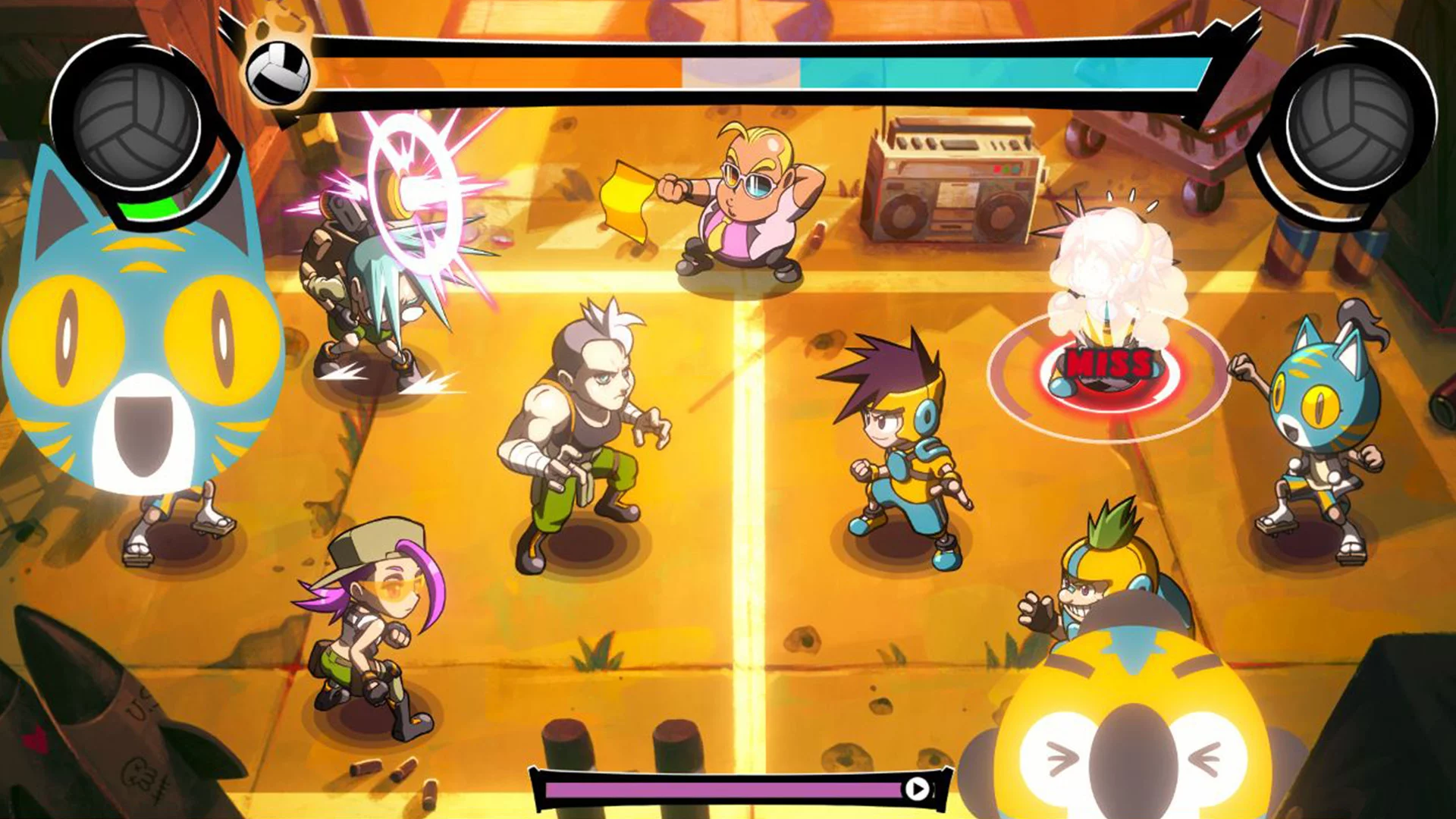 Изображение игры: Super Dodgeball Beats