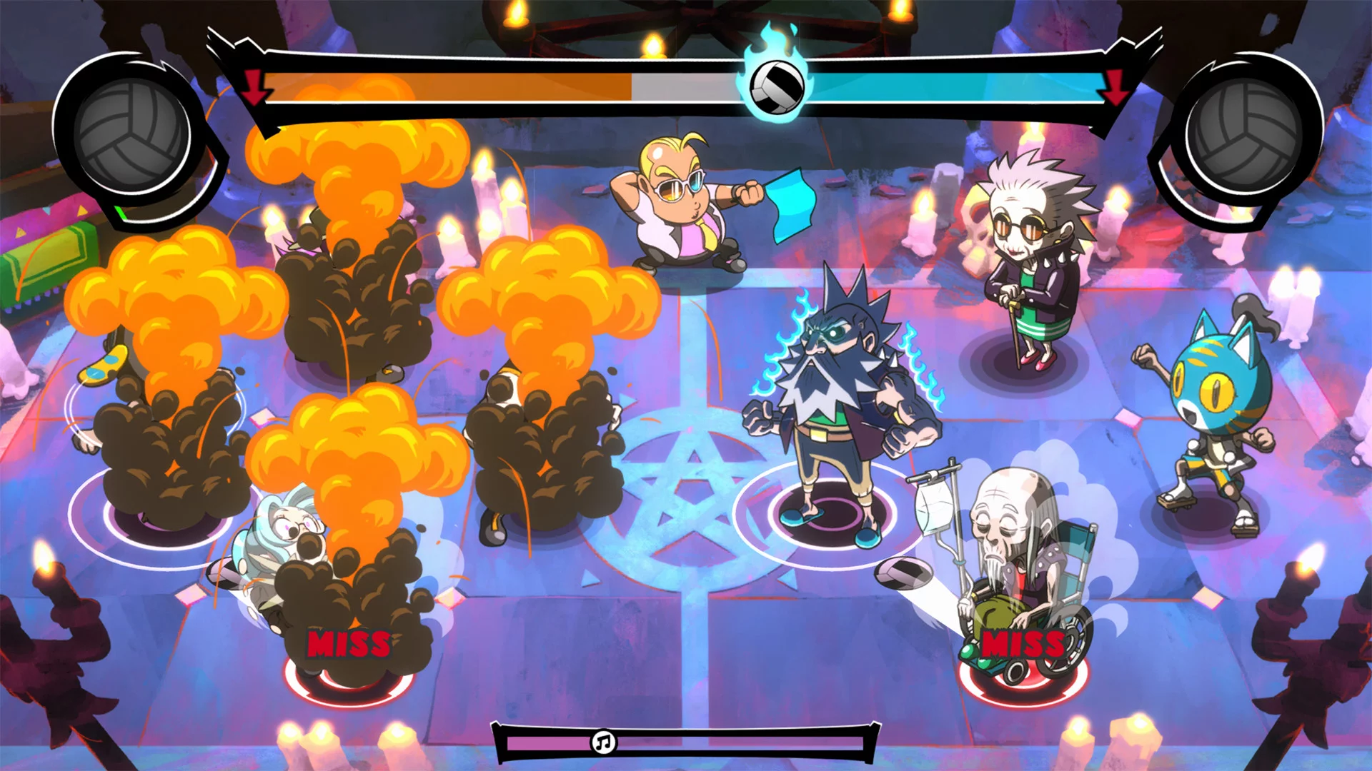 Изображение игры: Super Dodgeball Beats