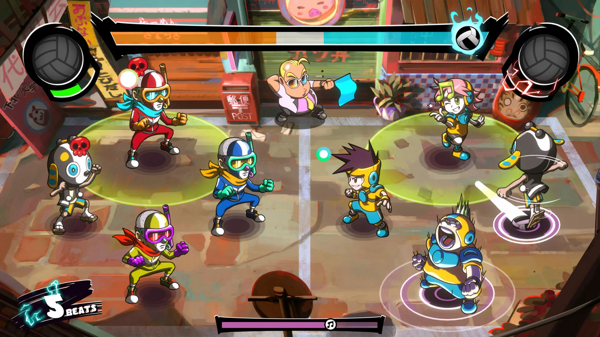 Изображение игры: Super Dodgeball Beats