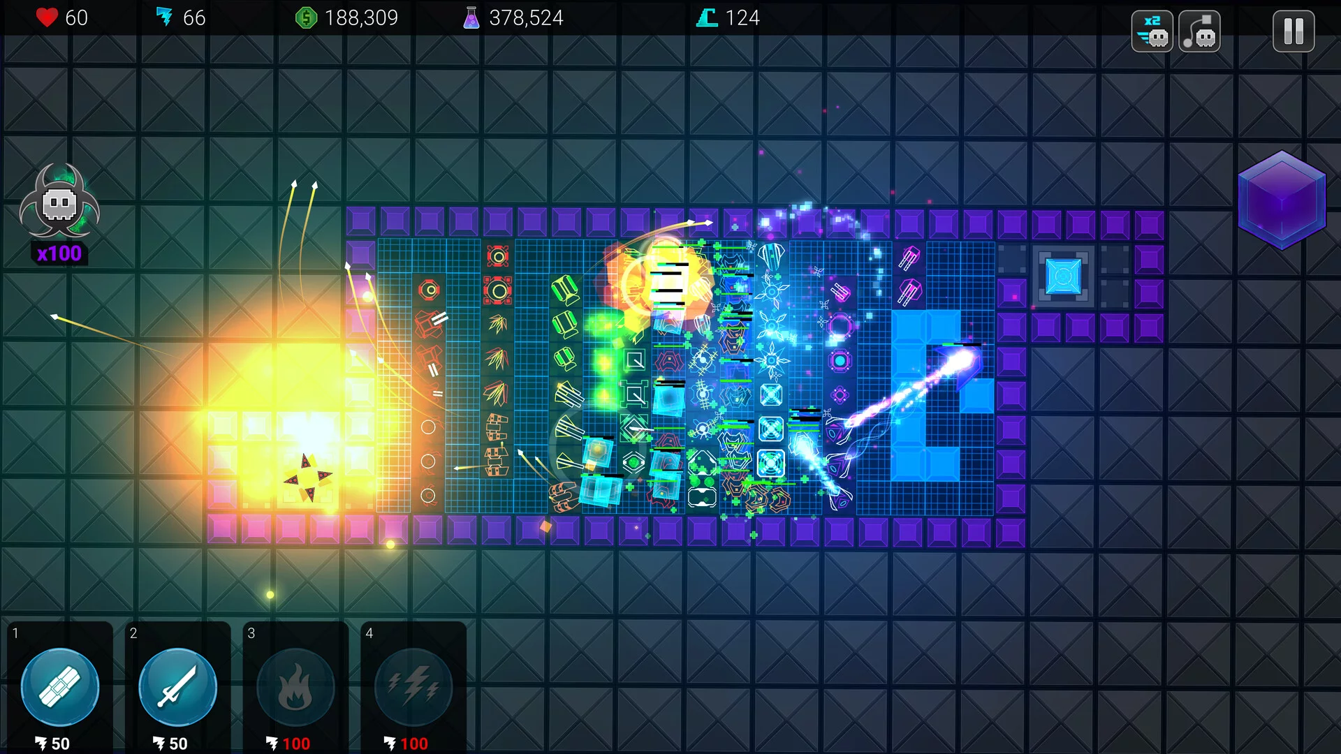 Изображение игры: Geometry Defense: Infinite