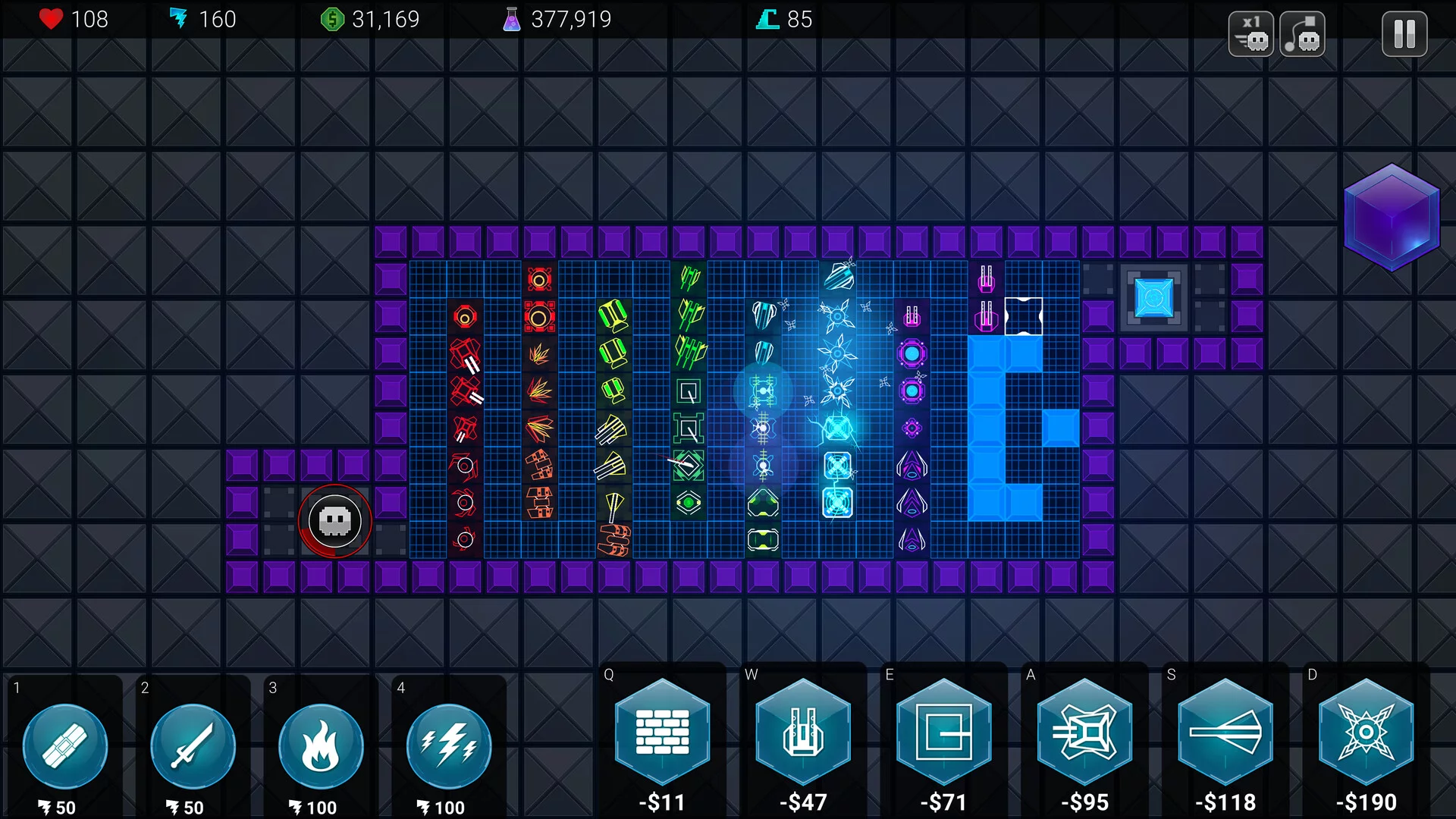 Изображение игры: Geometry Defense: Infinite