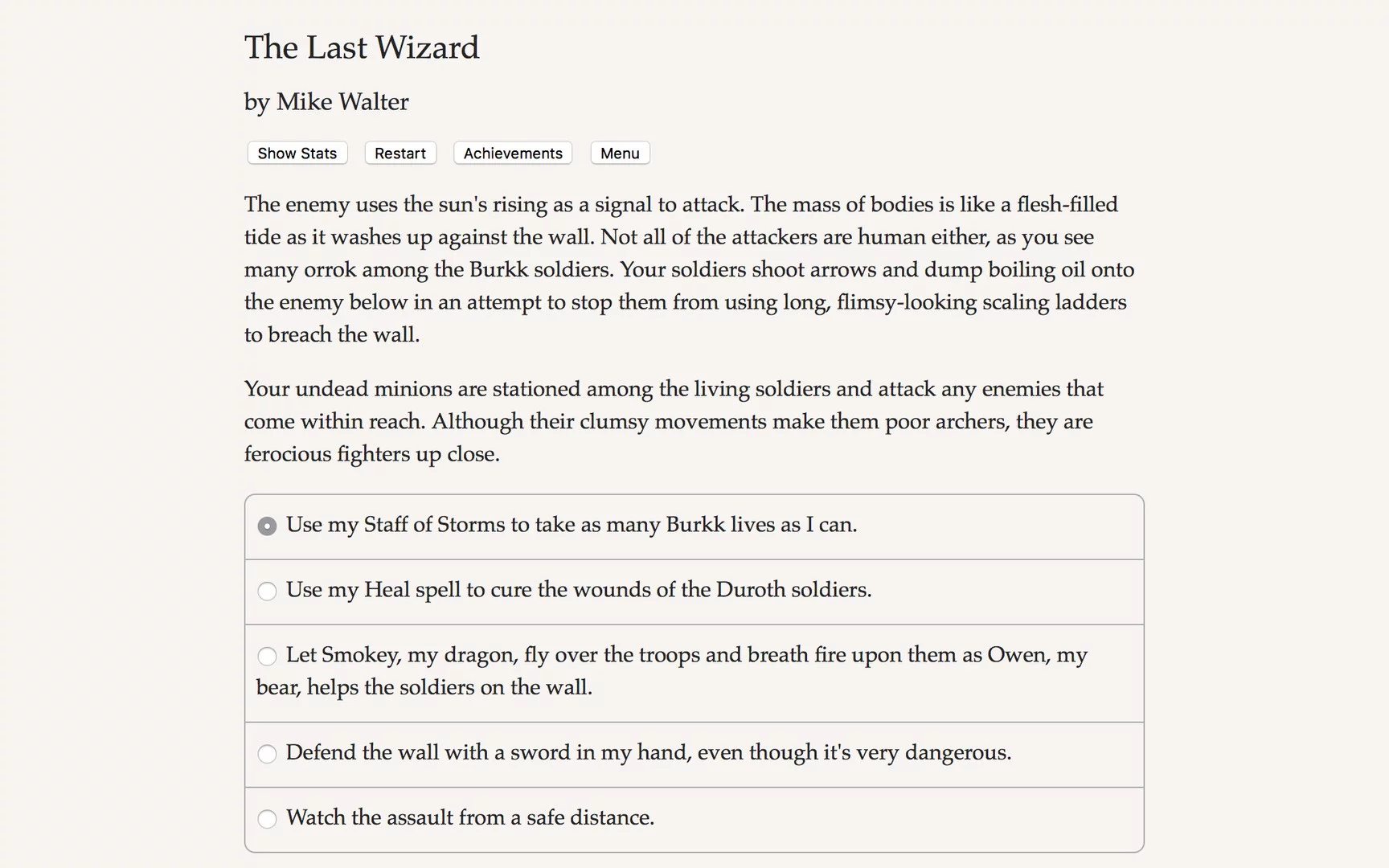 Изображение игры: The Last Wizard
