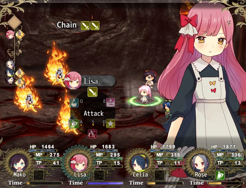 Изображение игры: Magical girl's labyrinth