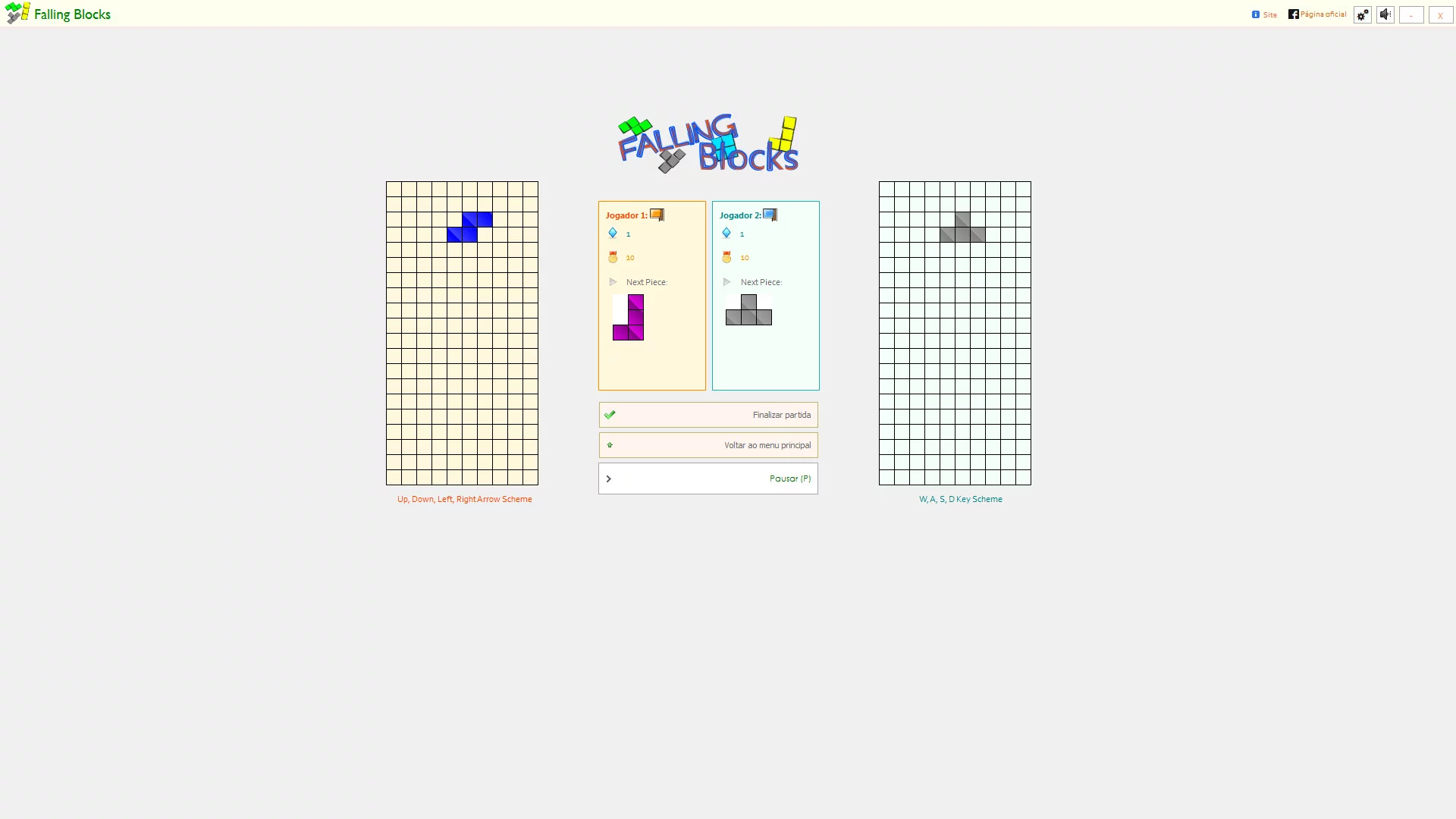 Изображение игры: Falling Blocks