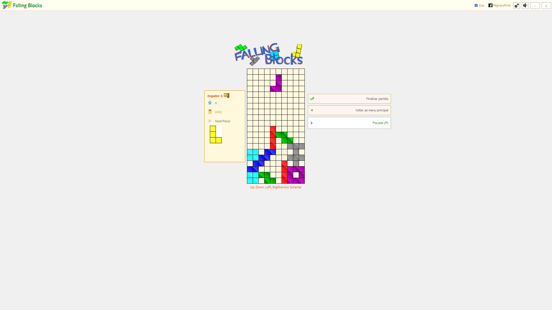 Изображение игры: Falling Blocks