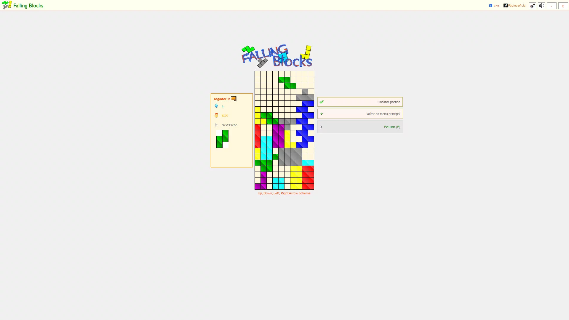 Изображение игры: Falling Blocks