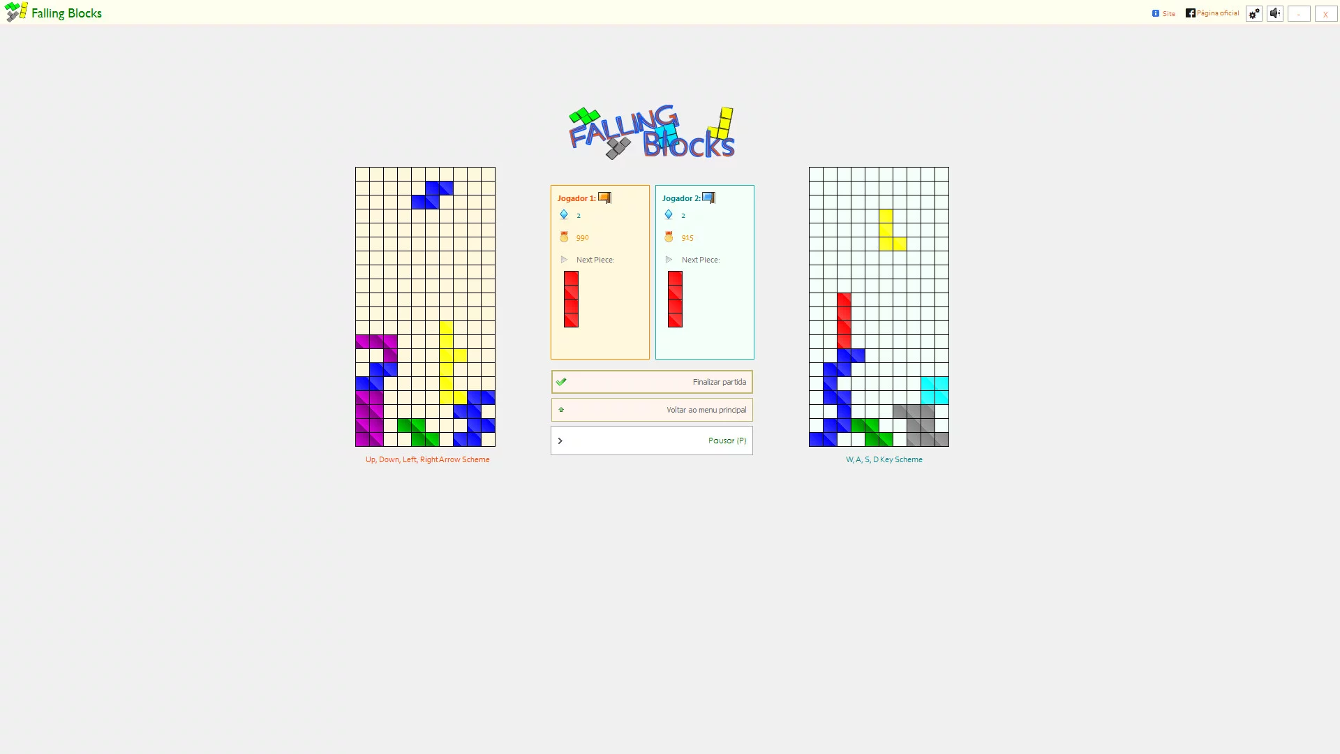 Изображение игры: Falling Blocks