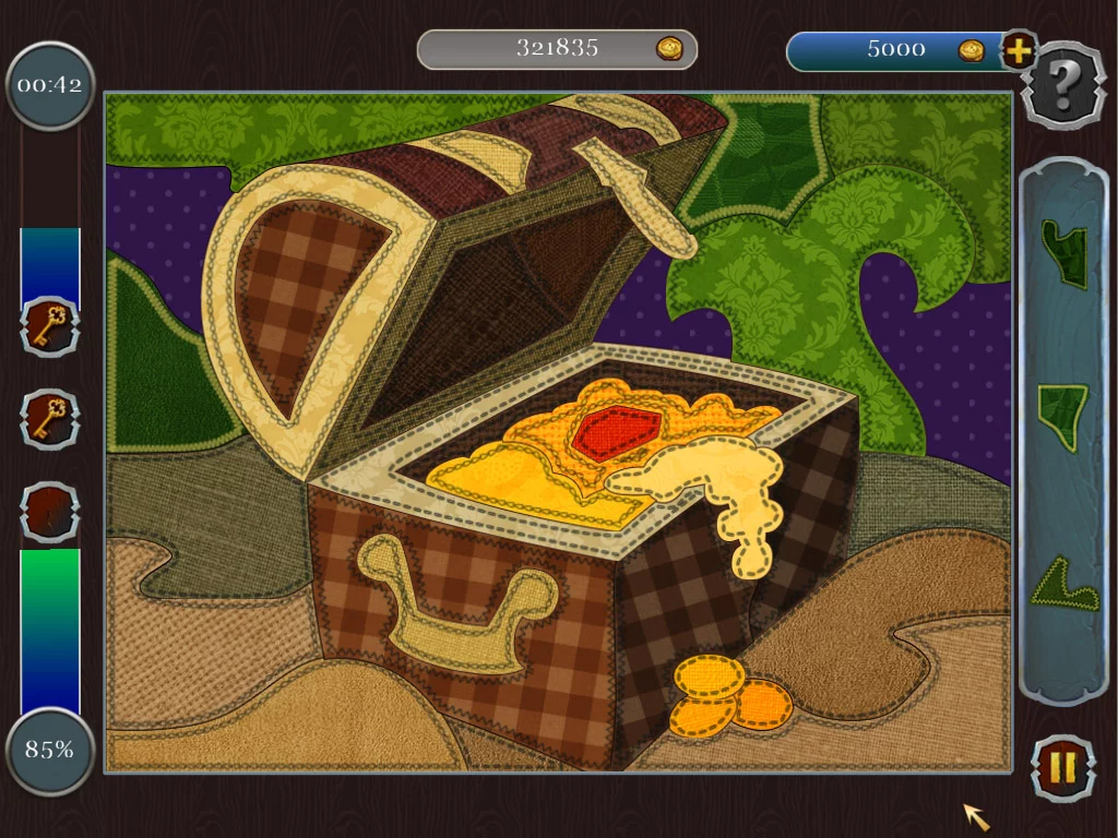 Изображение игры: Pirate Mosaic Puzzle. Caribbean Treasures