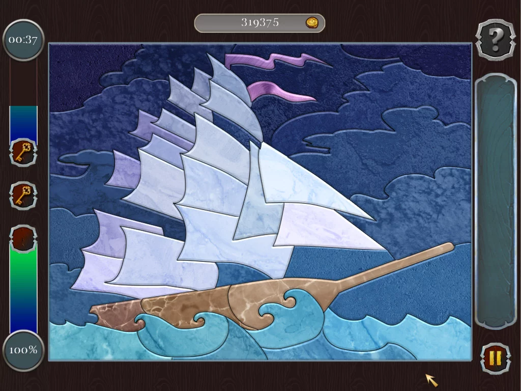 Изображение игры: Pirate Mosaic Puzzle. Caribbean Treasures