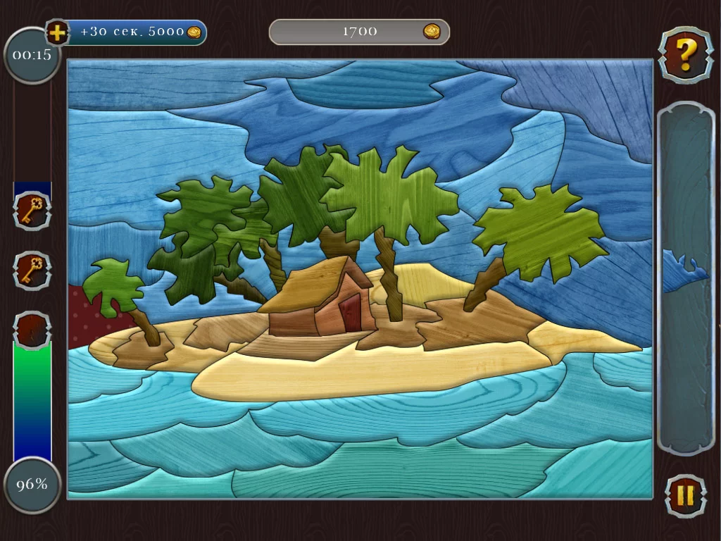 Изображение игры: Pirate Mosaic Puzzle. Caribbean Treasures