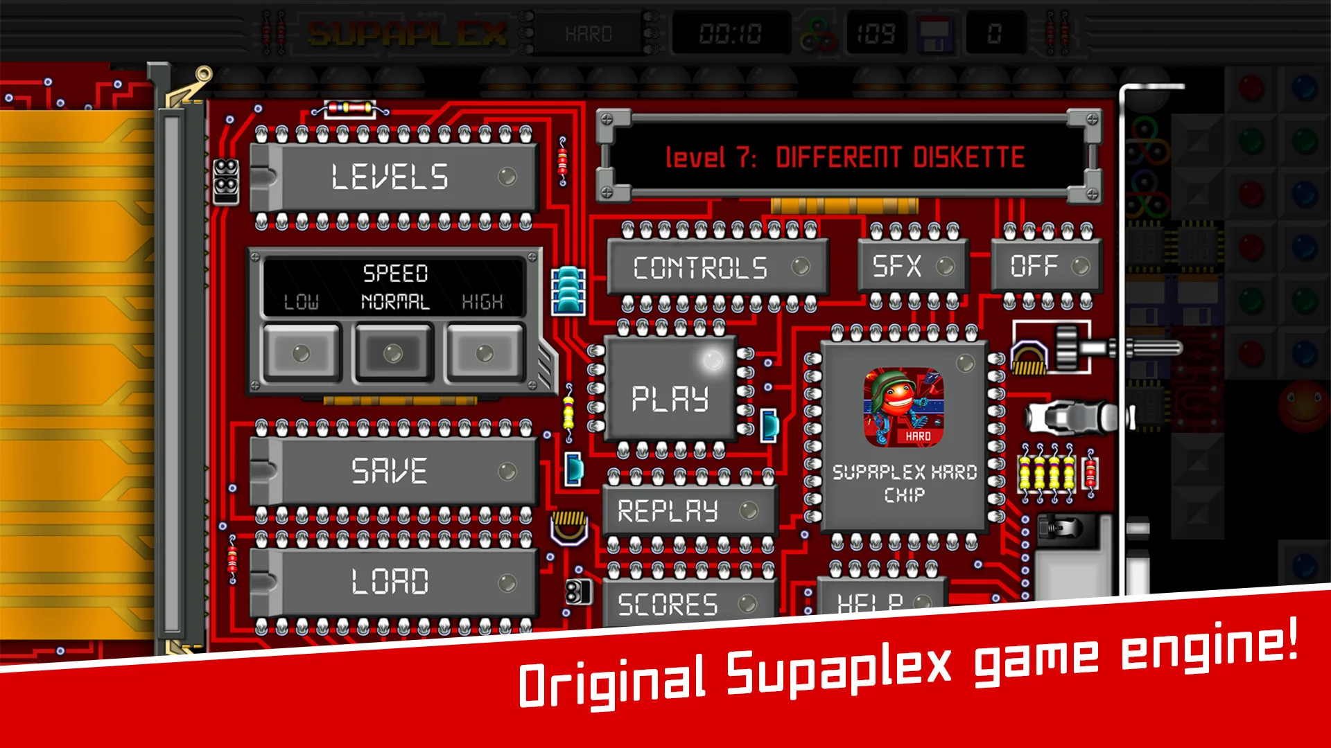 Изображение игры: Supaplex HARD