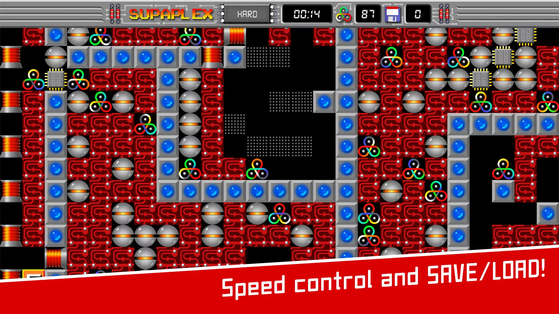 Изображение игры: Supaplex HARD