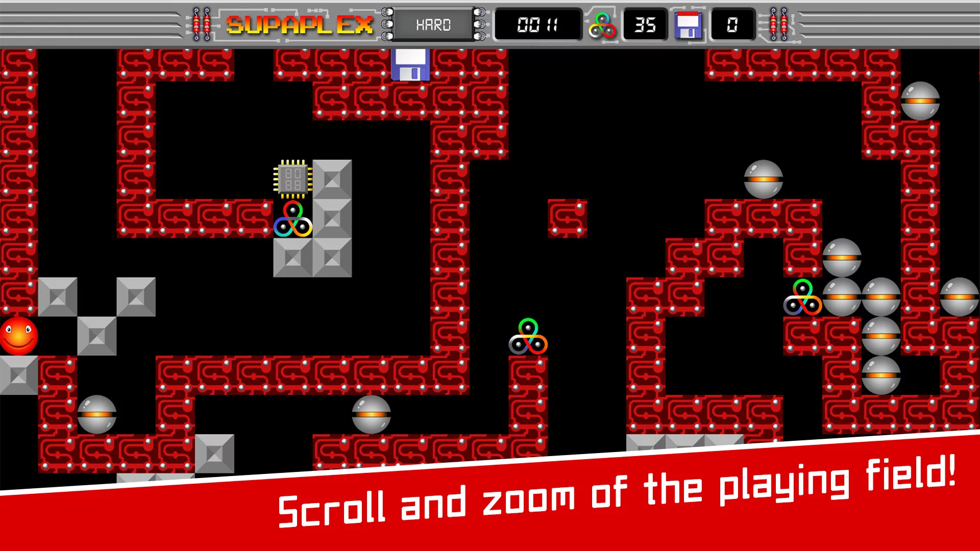 Изображение игры: Supaplex HARD
