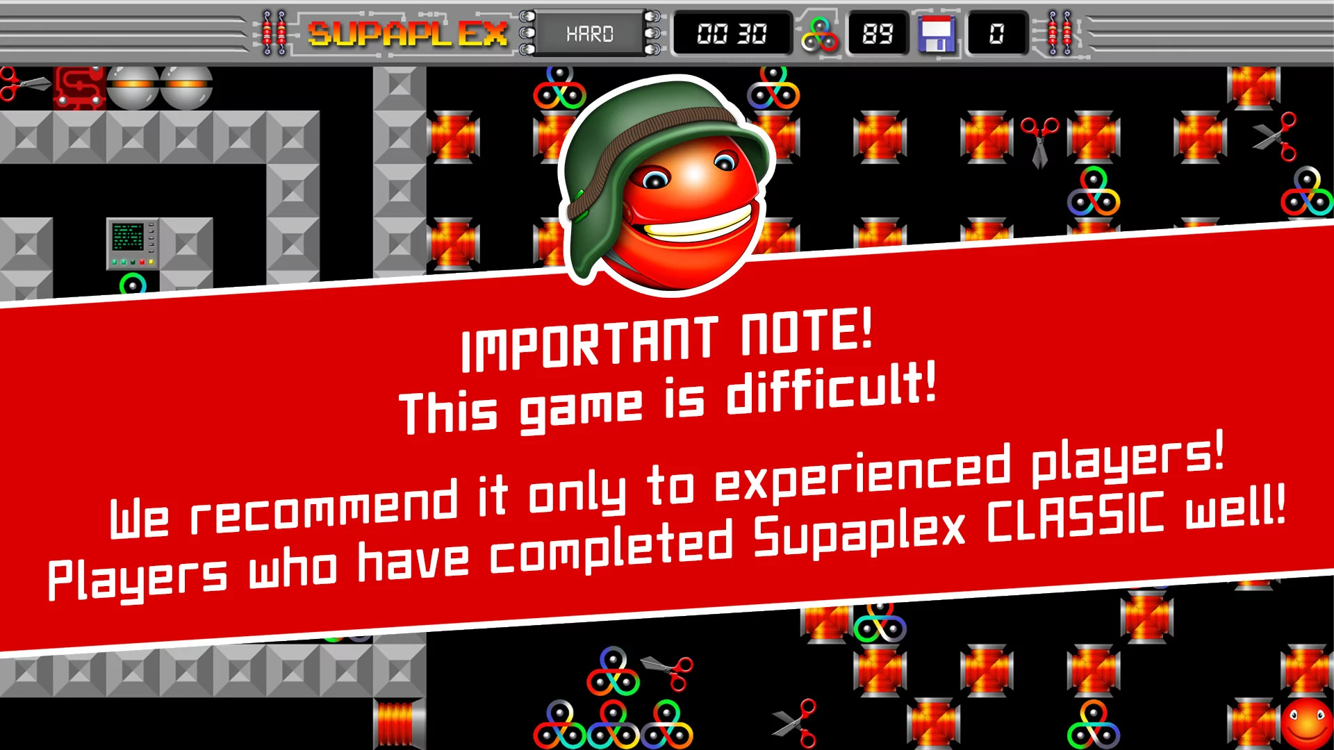 Изображение игры: Supaplex HARD