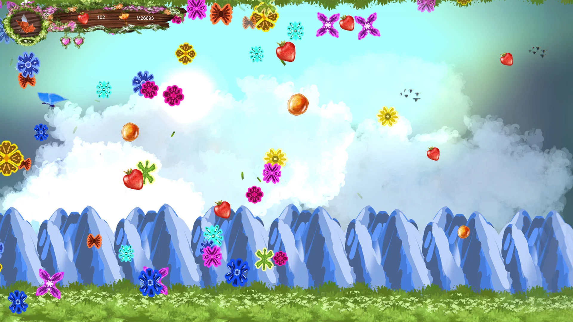 Изображение игры: Fly of butterfly