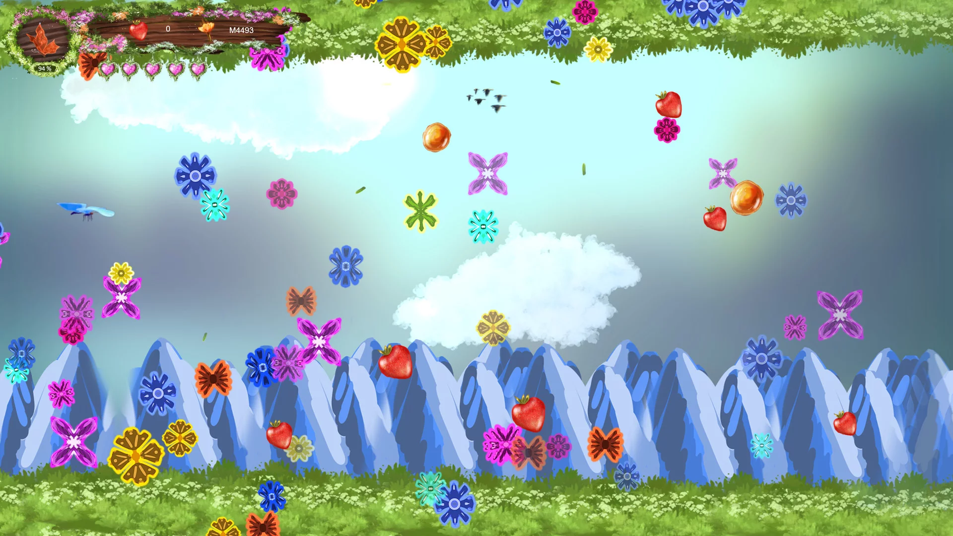 Изображение игры: Fly of butterfly