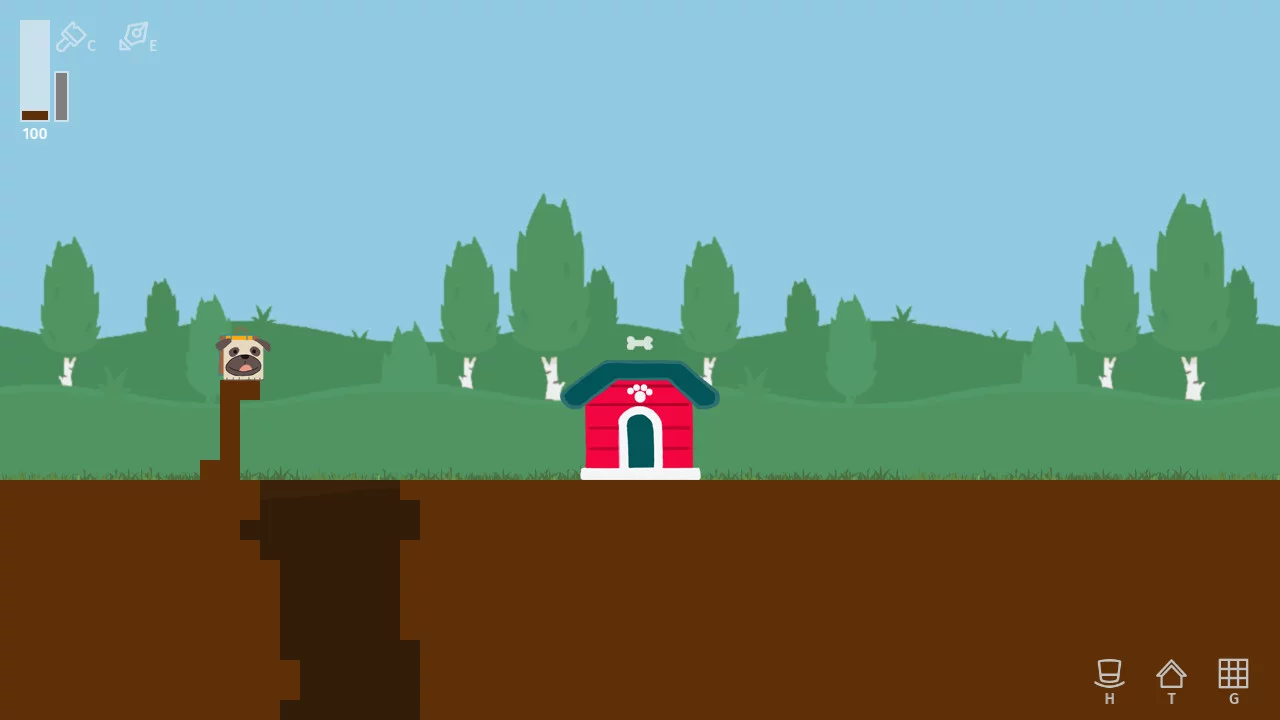Изображение игры: Doggo Dig Down