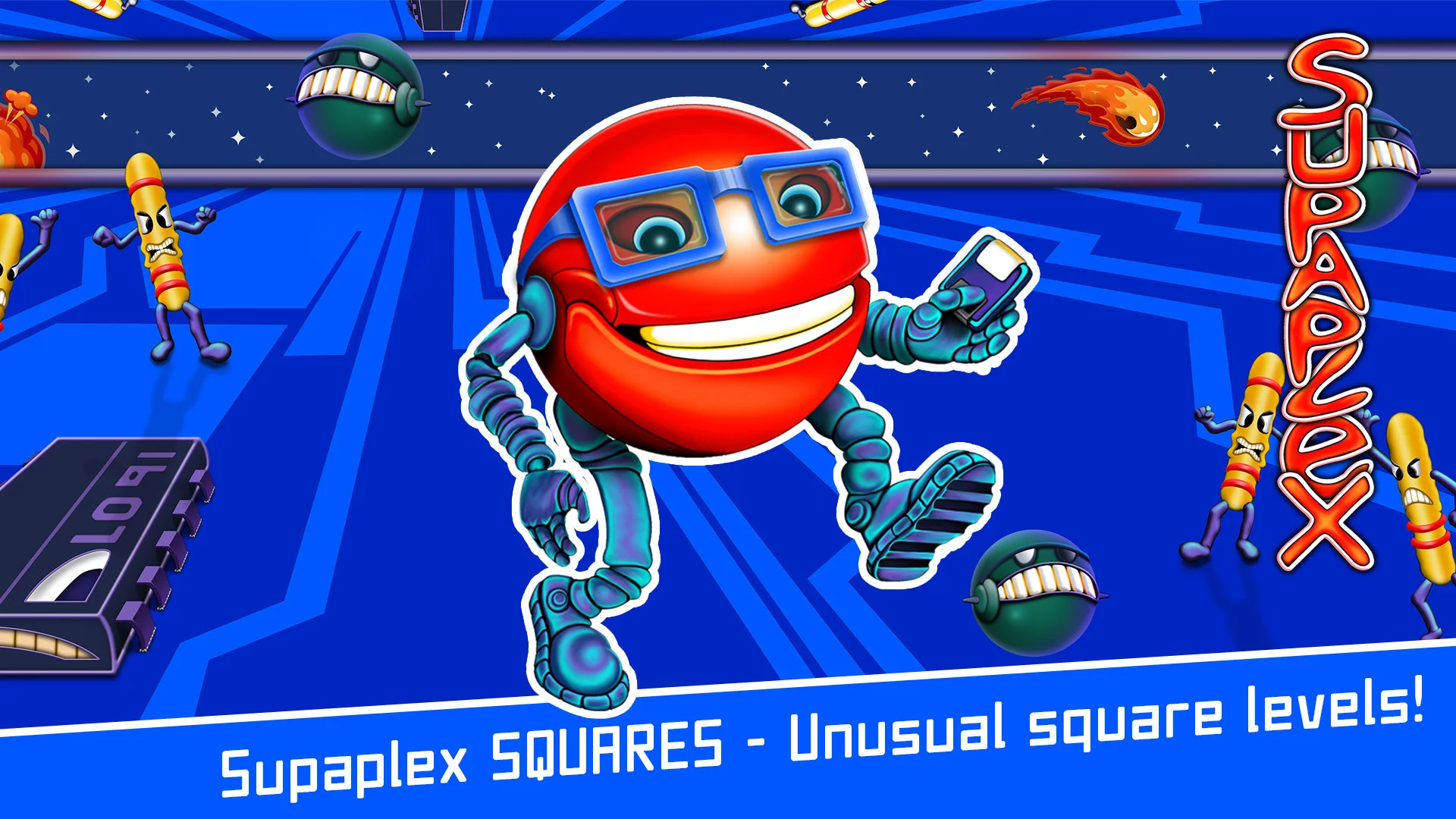 Изображение игры: Supaplex SQUARES