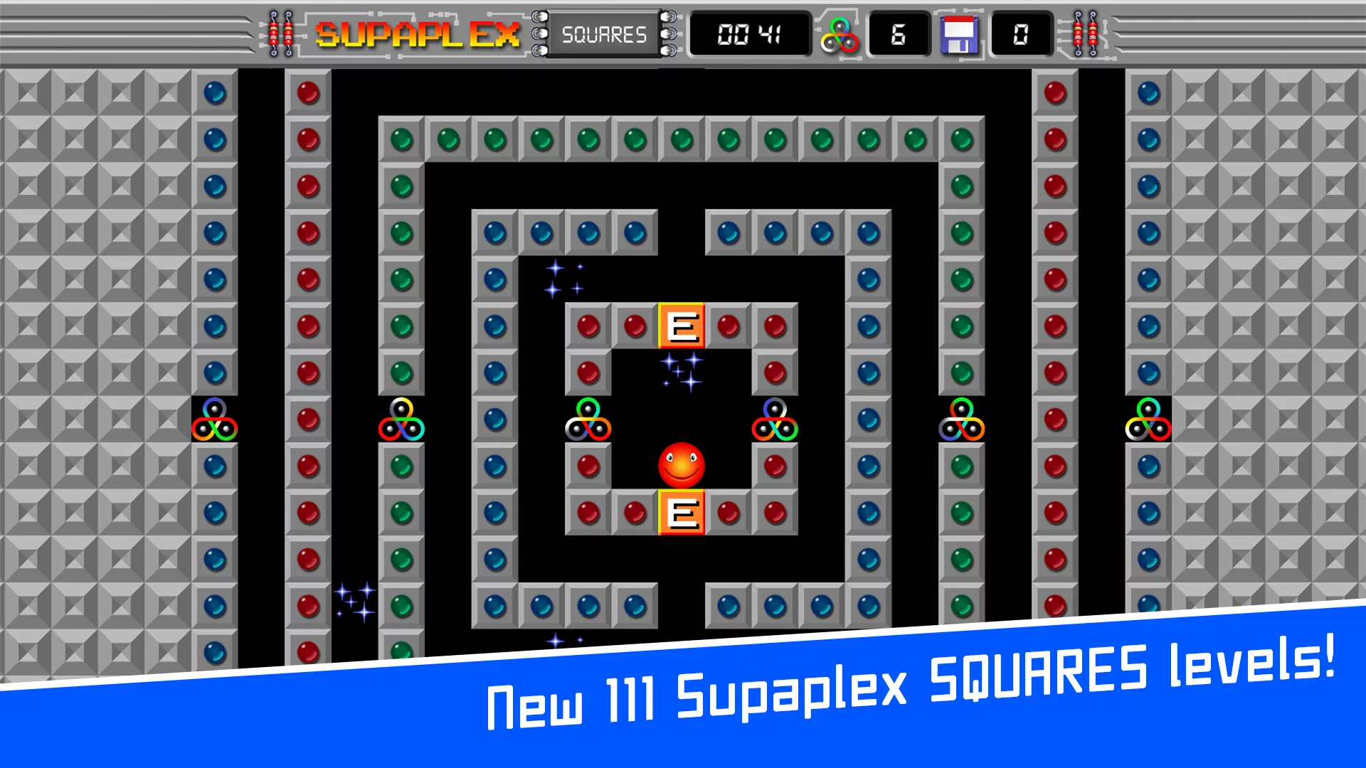 Изображение игры: Supaplex SQUARES