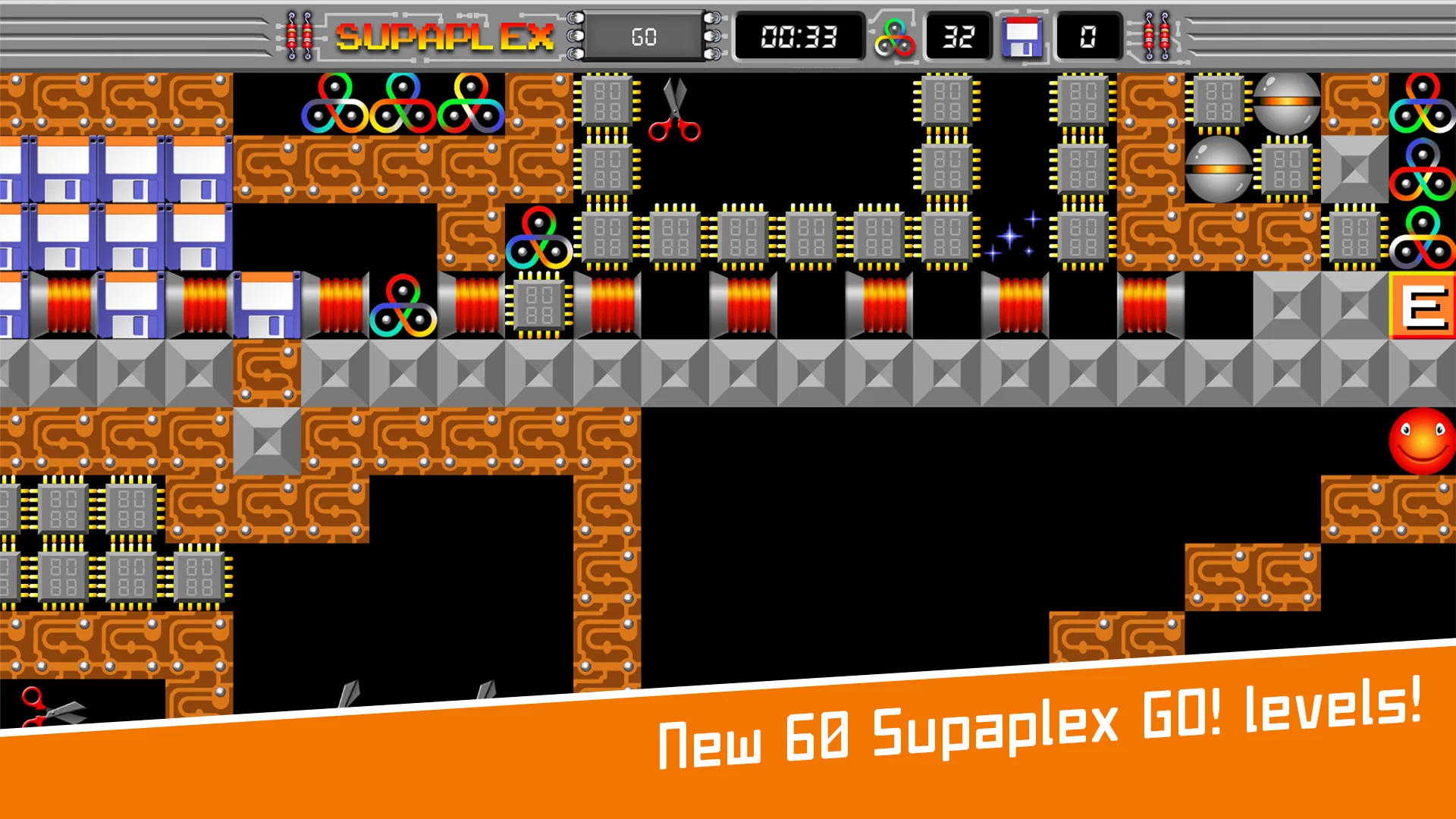 Изображение игры: Supaplex GO!