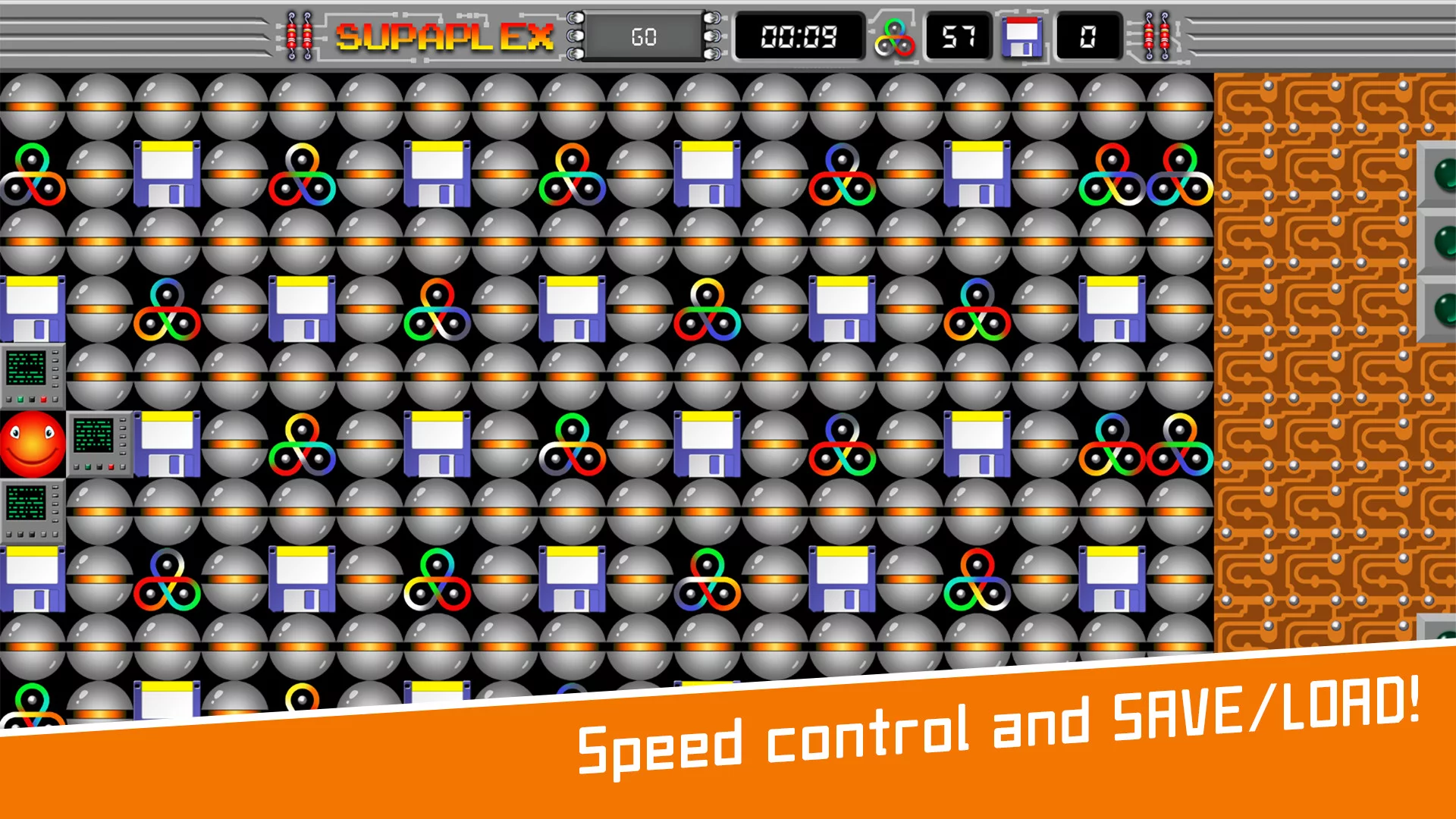 Изображение игры: Supaplex GO!